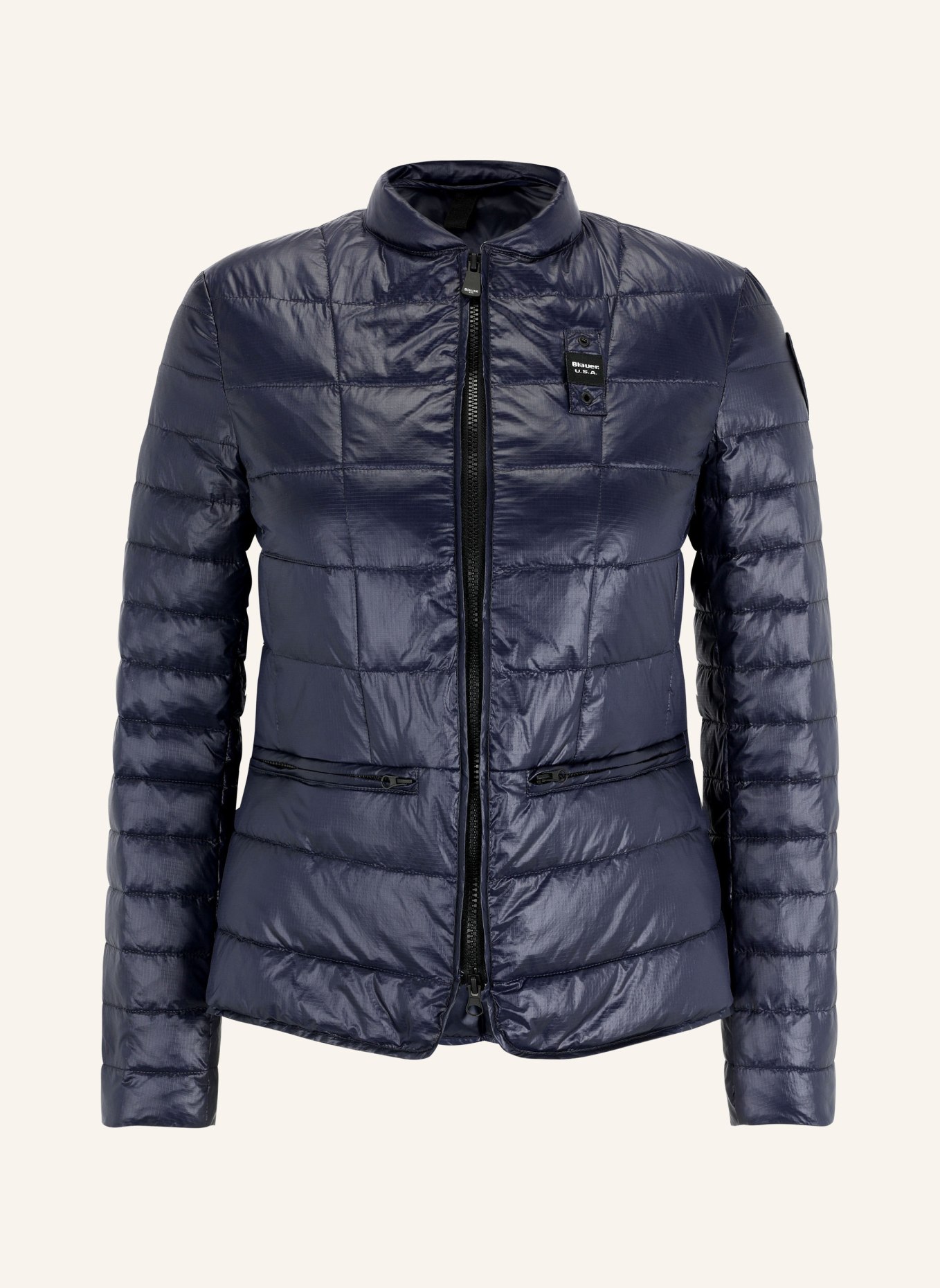 Blauer Steppjacke mit SORONA® AURA-Isolierung, Farbe: DUNKELBLAU (Bild 1)