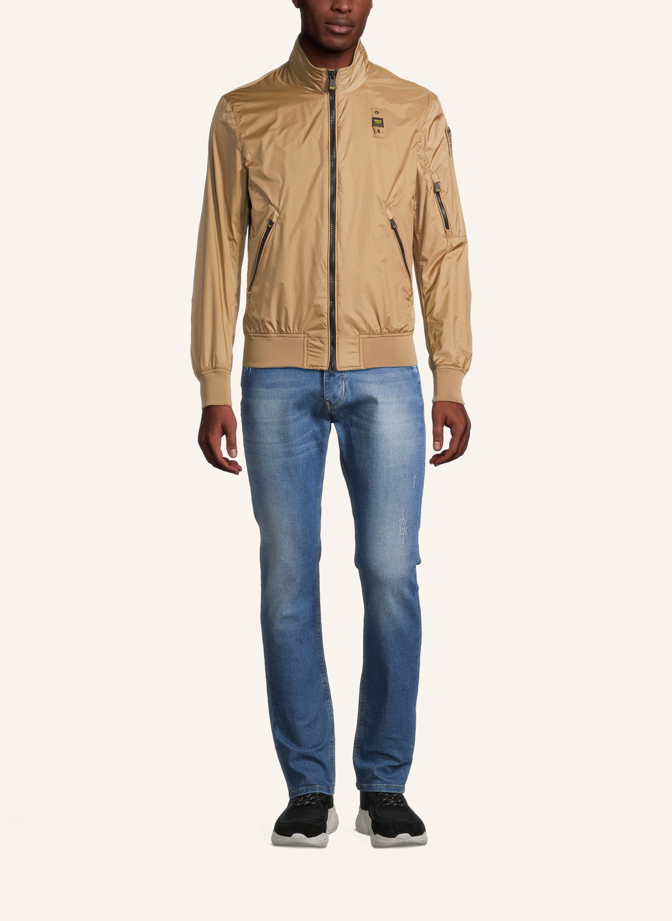 Blauer Bomberjacke, Farbe: BEIGE (Bild 4)