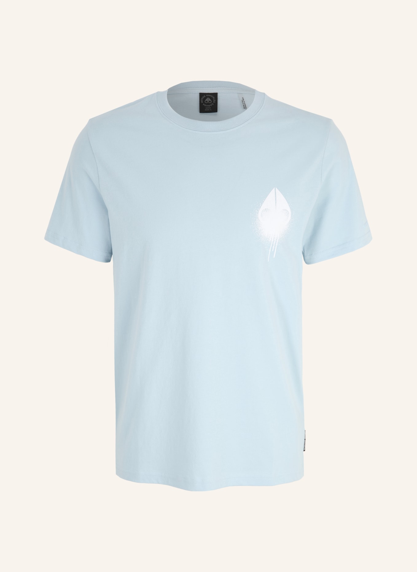 MOOSE KNUCKLES T-Shirt DRIP, Farbe: HELLBLAU (Bild 1)
