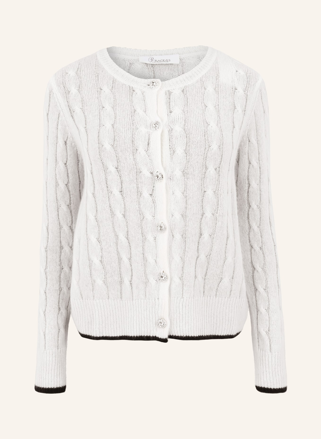 Princess GOES HOLLYWOOD Strickjacke mit Kaschmir: WEISS