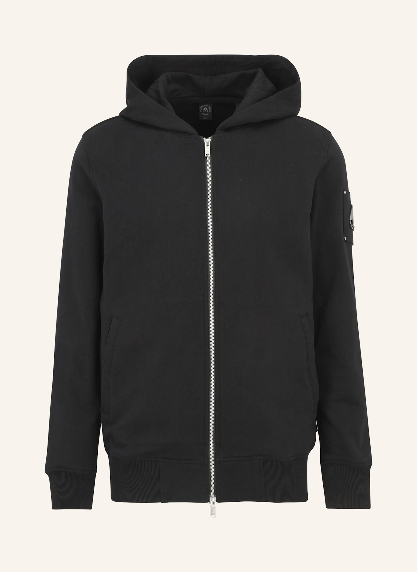 MOOSE KNUCKLES Sweatjacke HARTSFIELD ZIP-UP, Farbe: SCHWARZ (Bild 1)