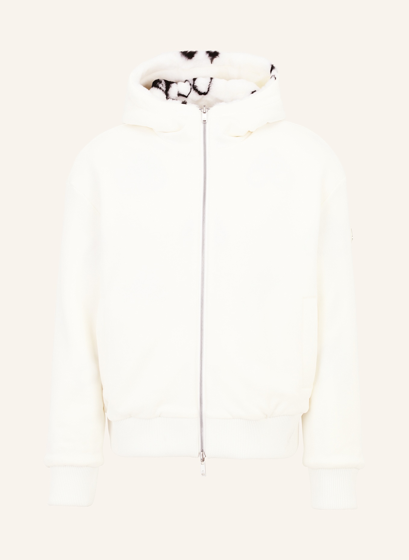 MOOSE KNUCKLES Jacke BORDEN BUNNY zum Wenden mit Kunstpelz, Farbe: CREME (Bild 1)