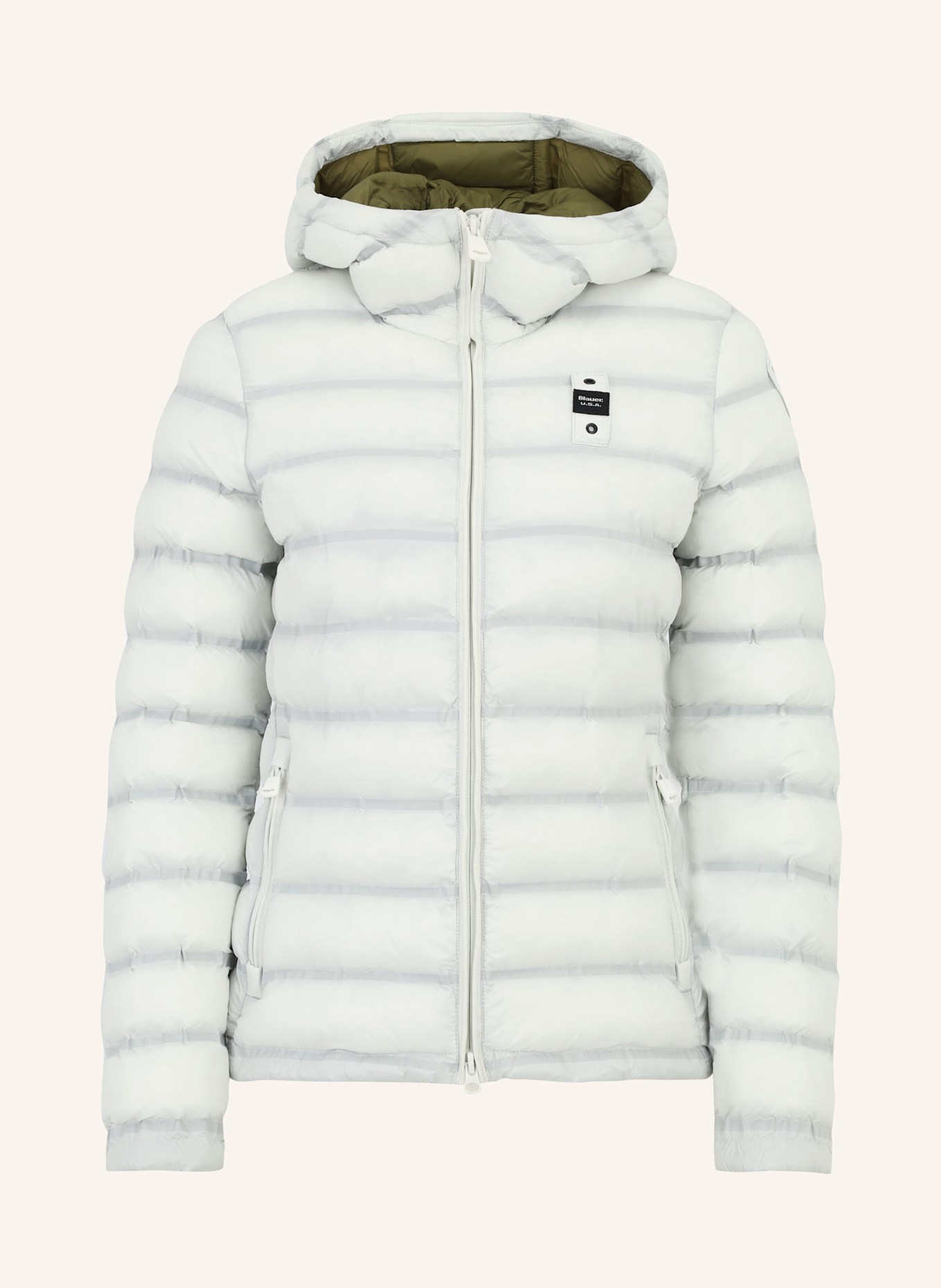 Blauer Steppjacke ELLIS: WEISS