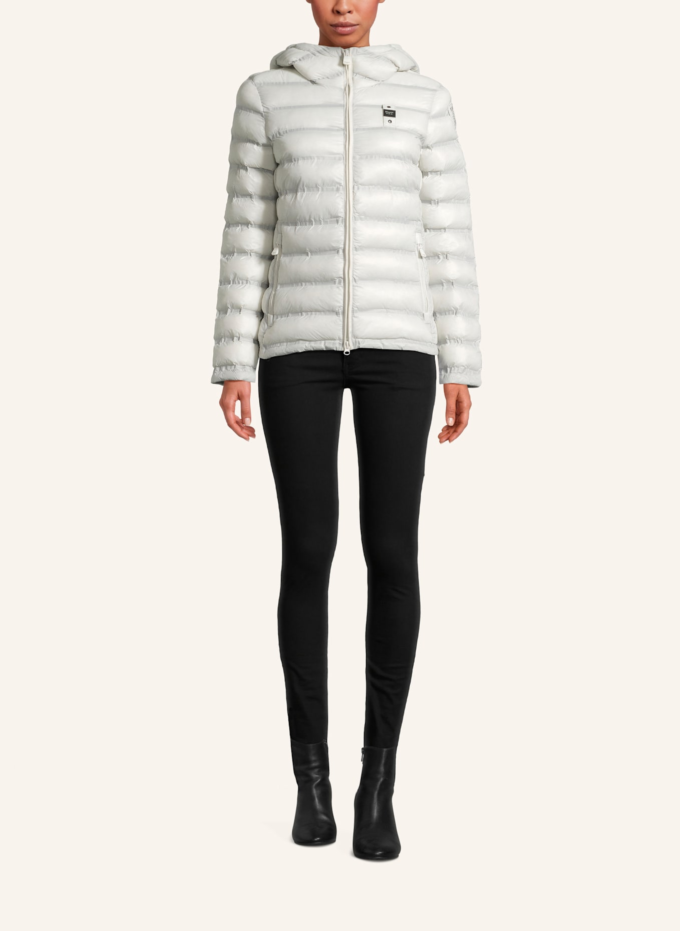 Blauer Steppjacke ELLIS: WEISS