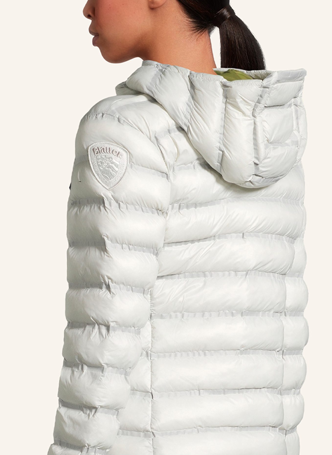 Blauer Steppjacke ELLIS: WEISS