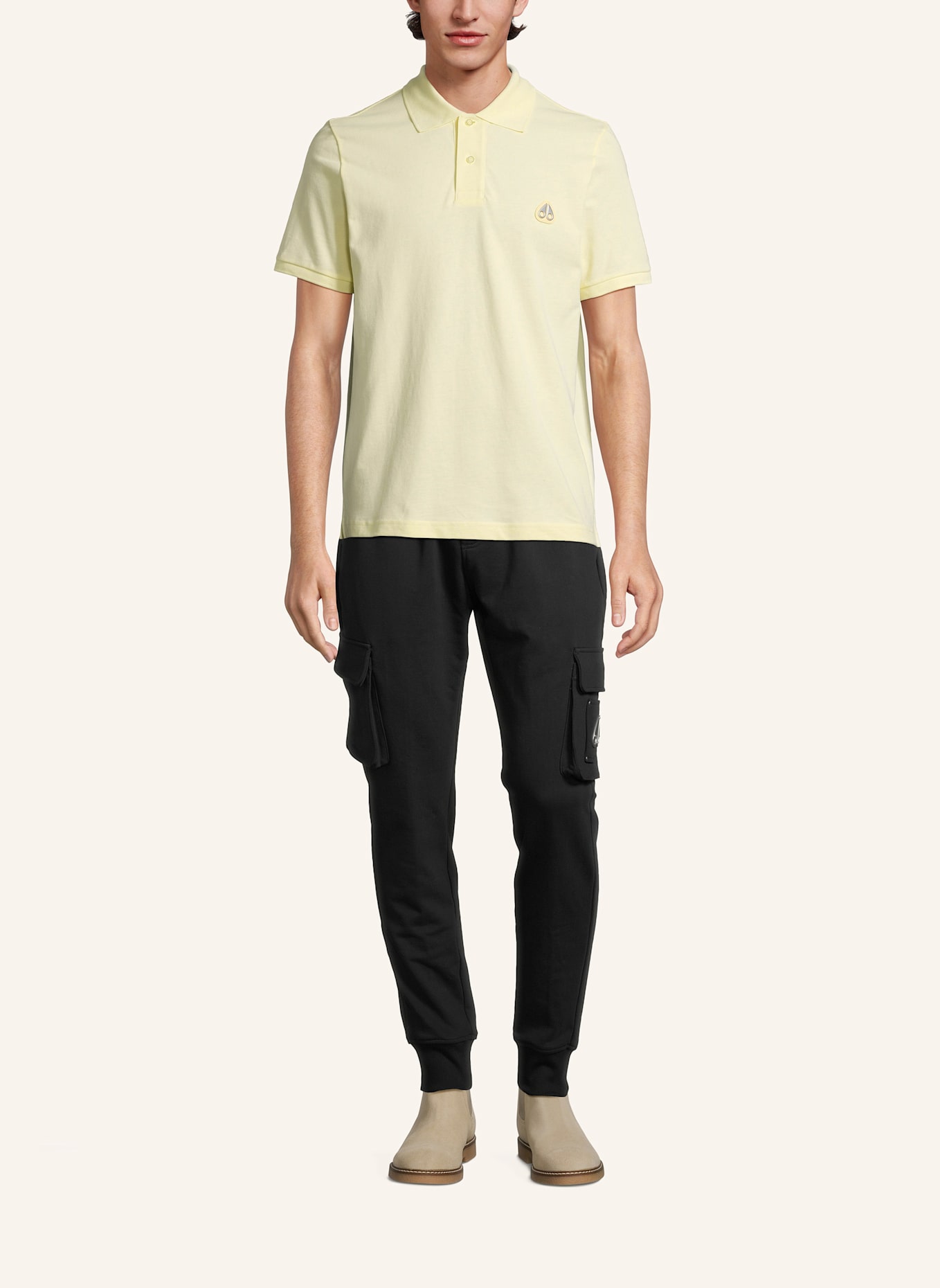 MOOSE KNUCKLES Poloshirt EVERETT: GELB