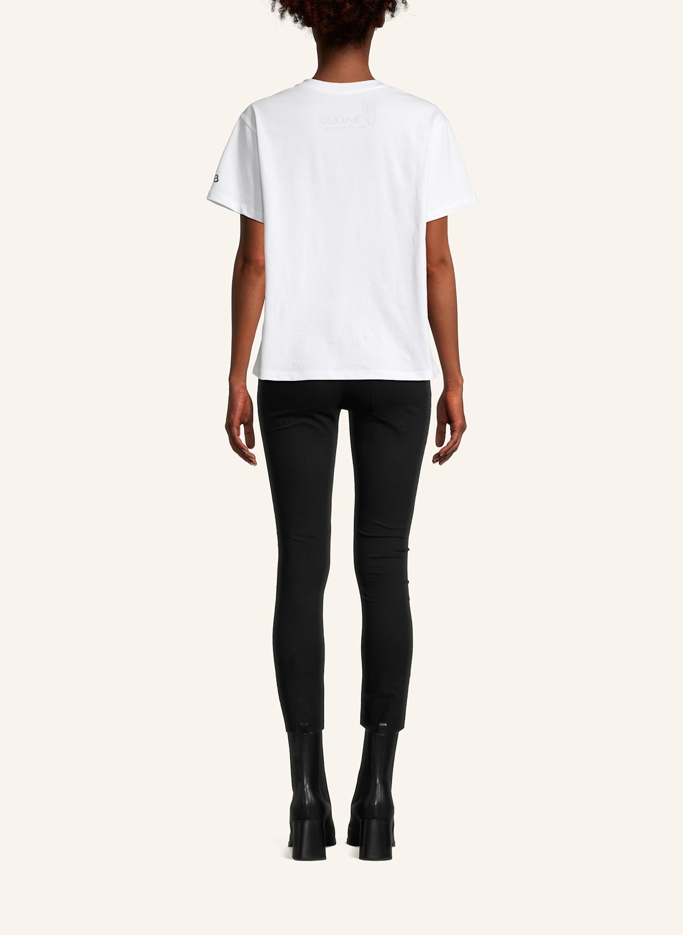 Princess GOES HOLLYWOOD T-Shirt mit Schmucksteinen: WEISS