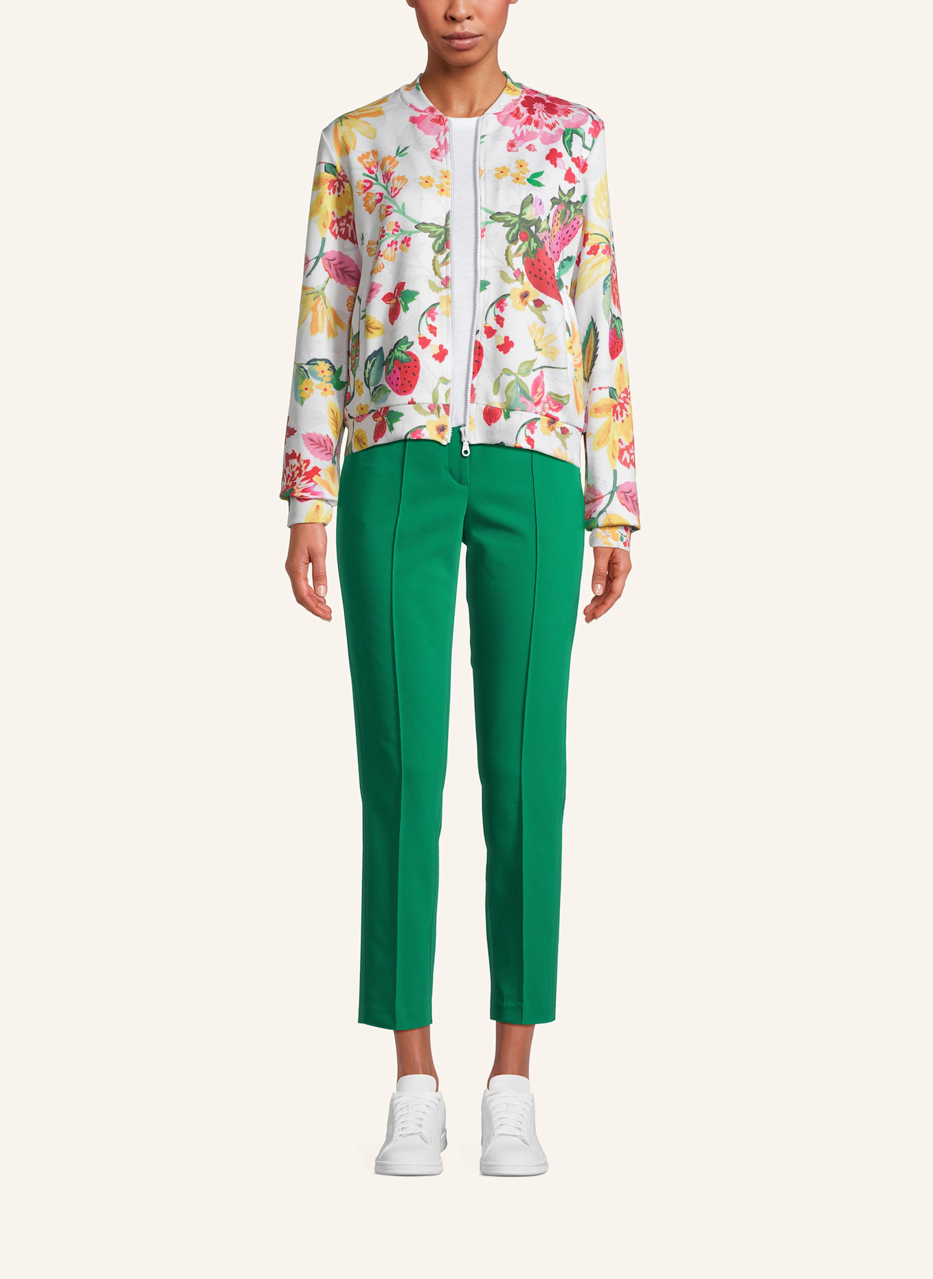 Princess GOES HOLLYWOOD Sweatjacke: WEISS/ ROSA/ GELB