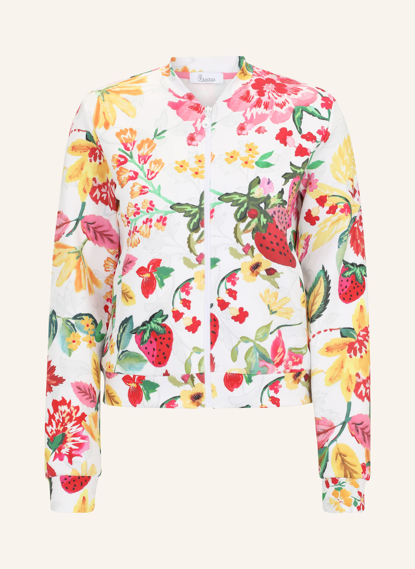 Princess GOES HOLLYWOOD Sweatjacke: WEISS/ ROSA/ GELB