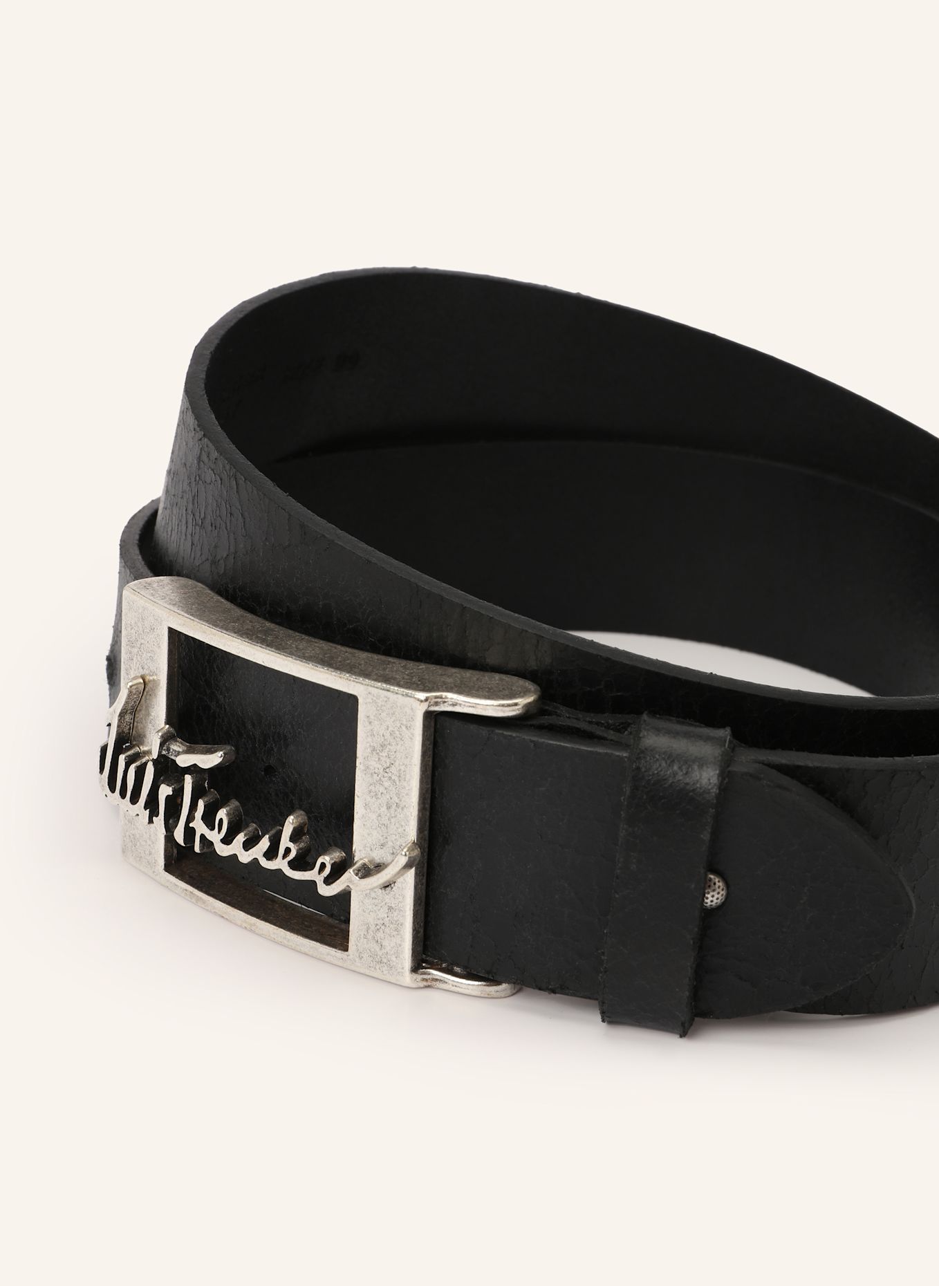 Luis Trenker Ledergürtel LUFRANCO: SCHWARZ
