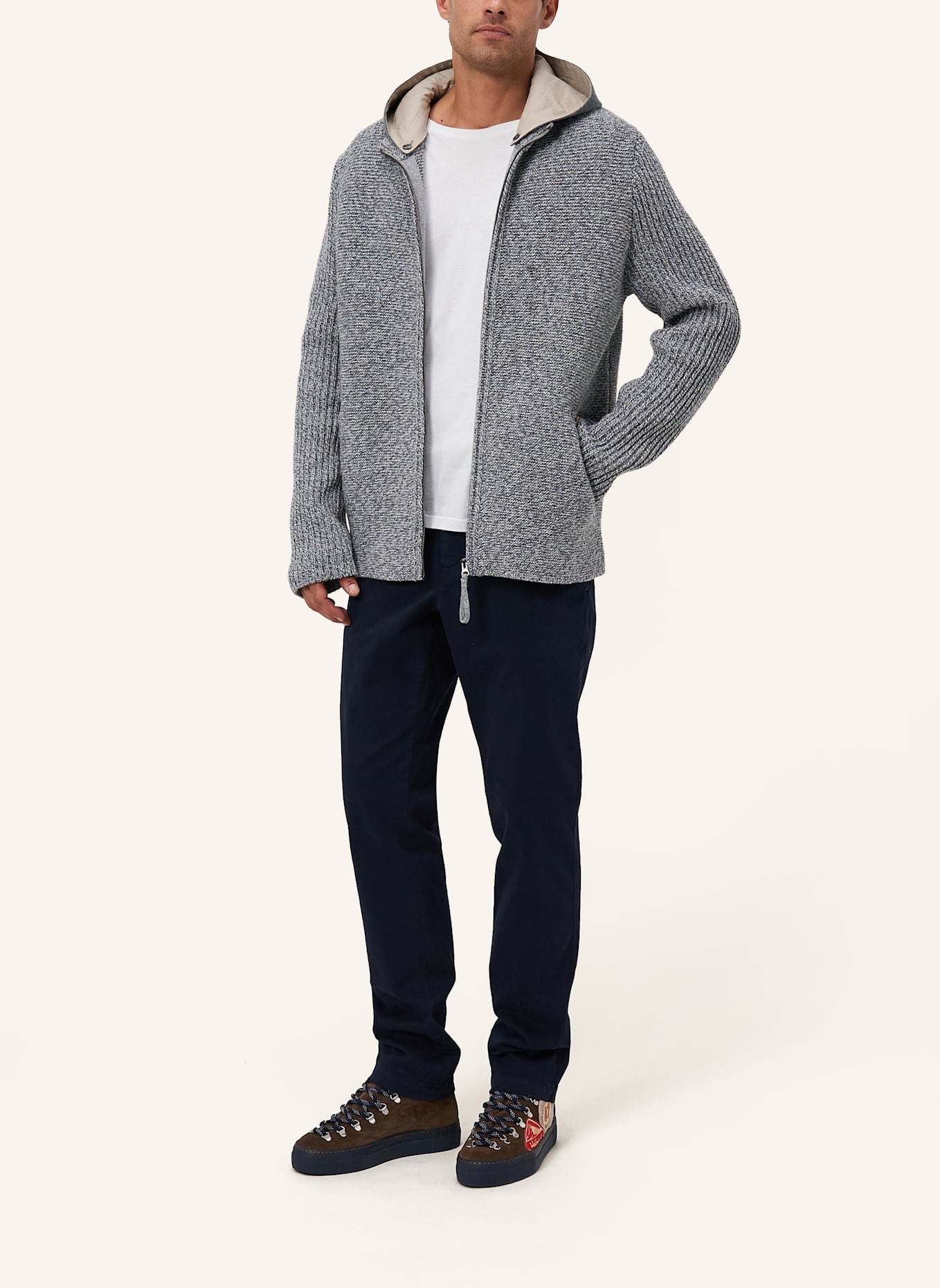 Luis Trenker Strickjacke LUWALLACE: GRAU