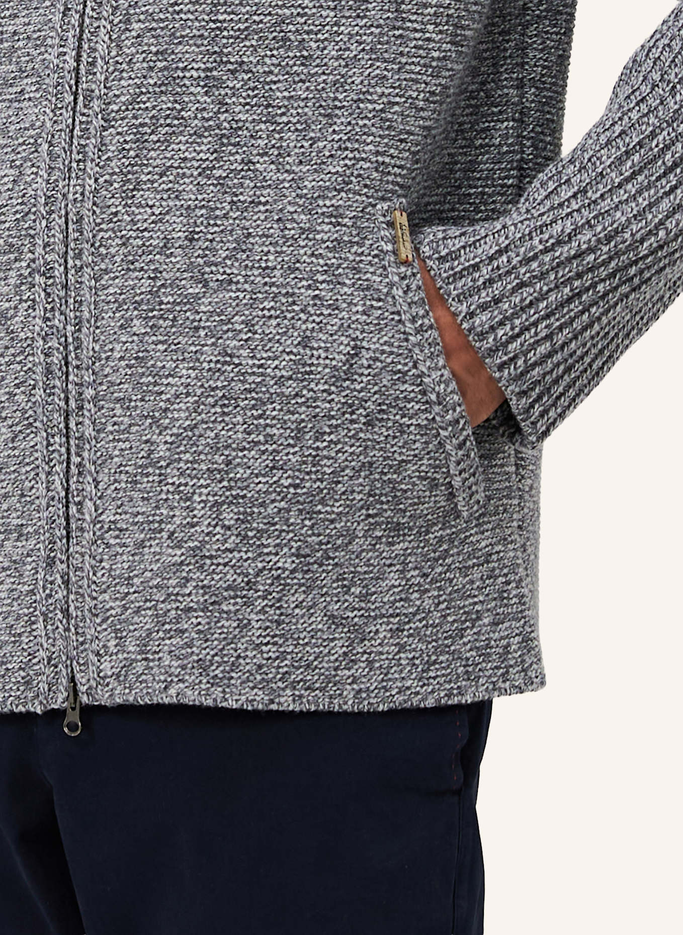 Luis Trenker Strickjacke LUWALLACE: GRAU