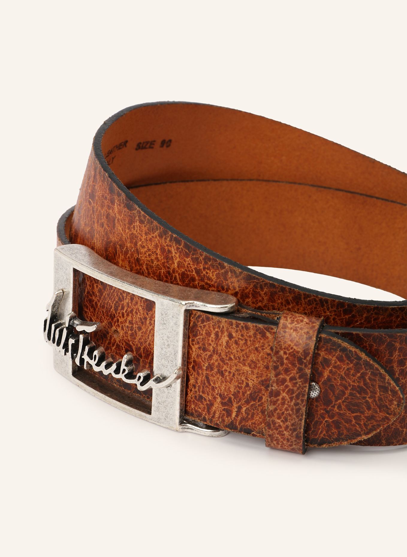 Luis Trenker Ledergürtel LUFRANCO: BRAUN