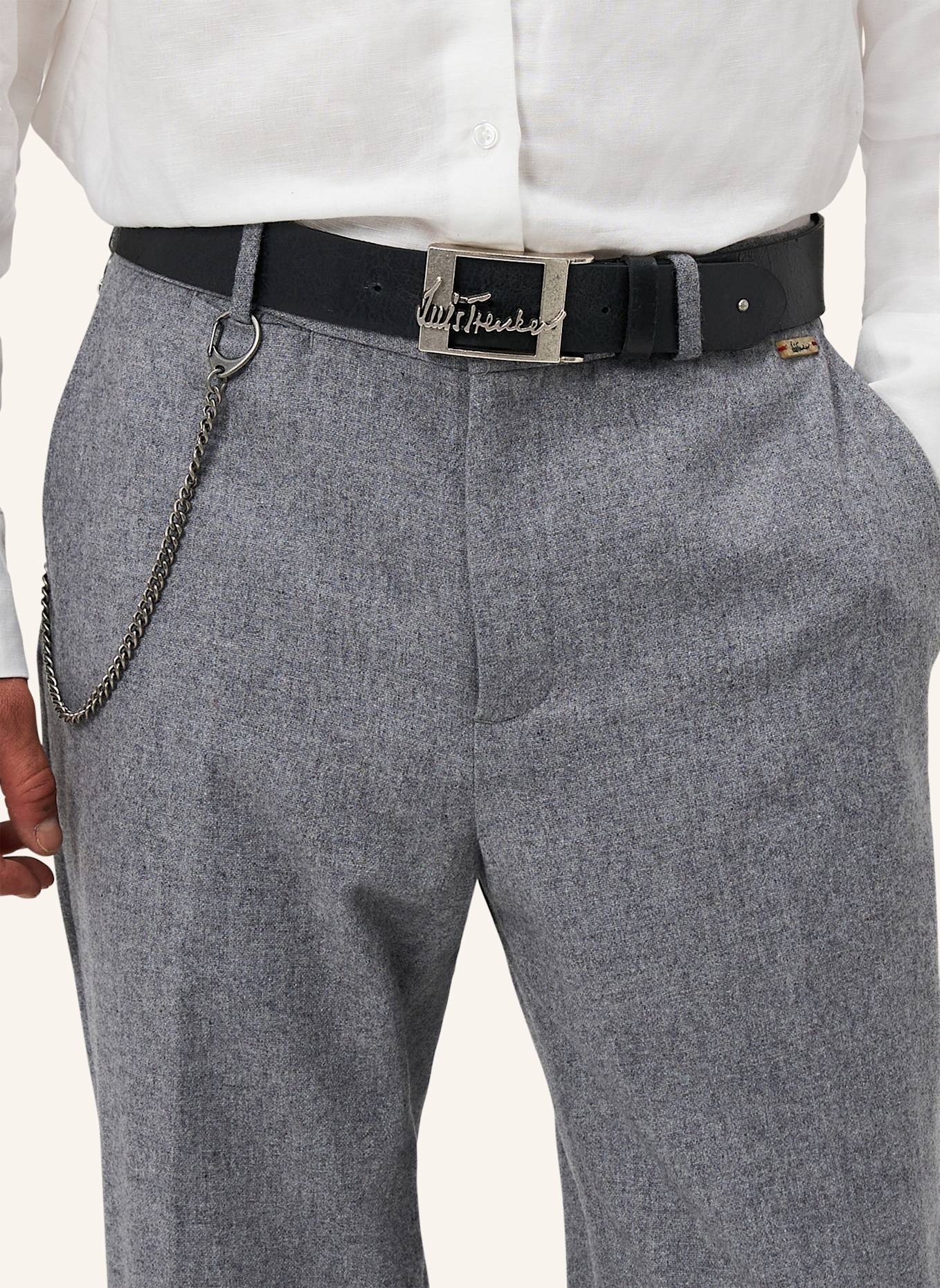 Luis Trenker Ledergürtel LUFRANCO: SCHWARZ