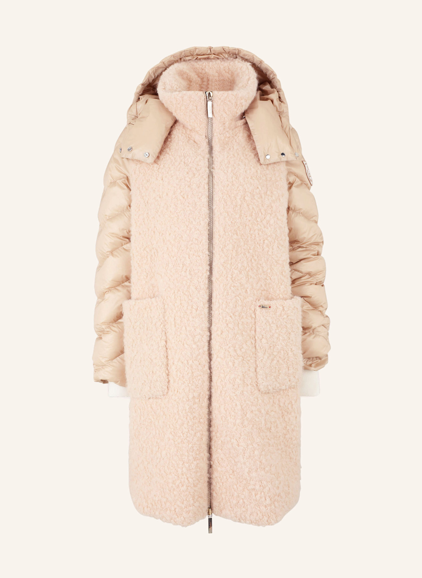 Luis Trenker Daunenmantel LUPLACIDA im Materialmix: CREME