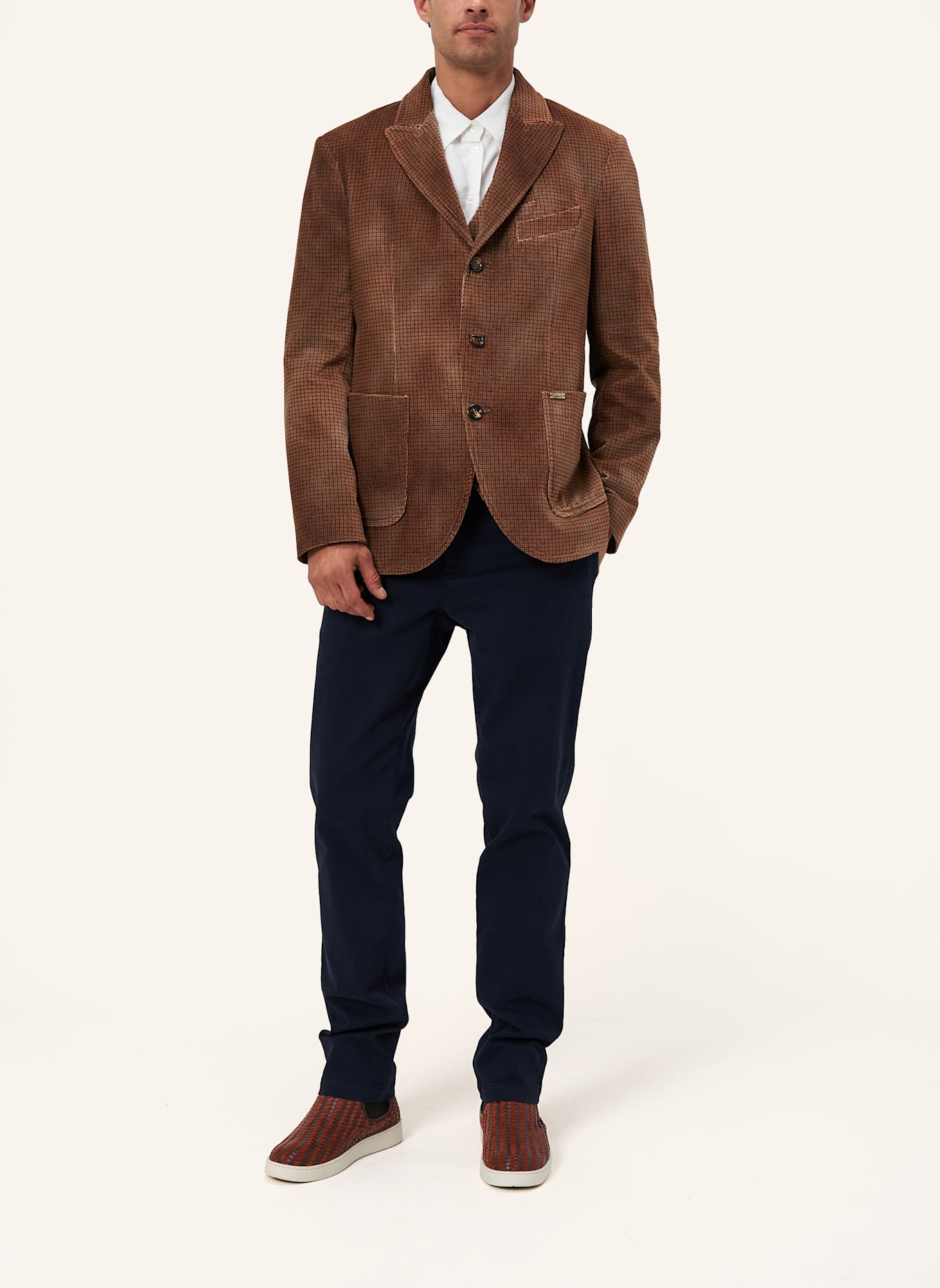 Luis Trenker Blazer LUSTEFAN: ROT/ BRAUN