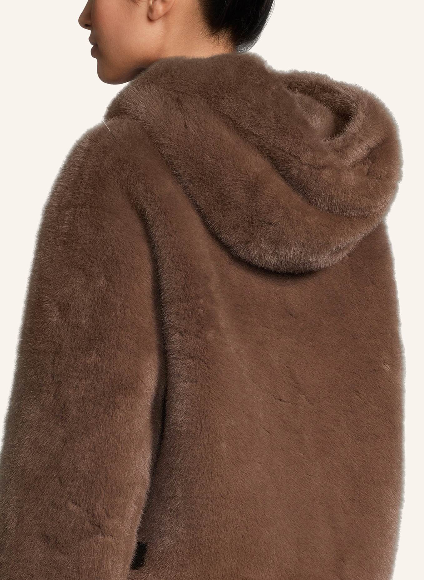 BLONDE No.8 Kunstpelz-Jacke ELLE: DUNKELBRAUN