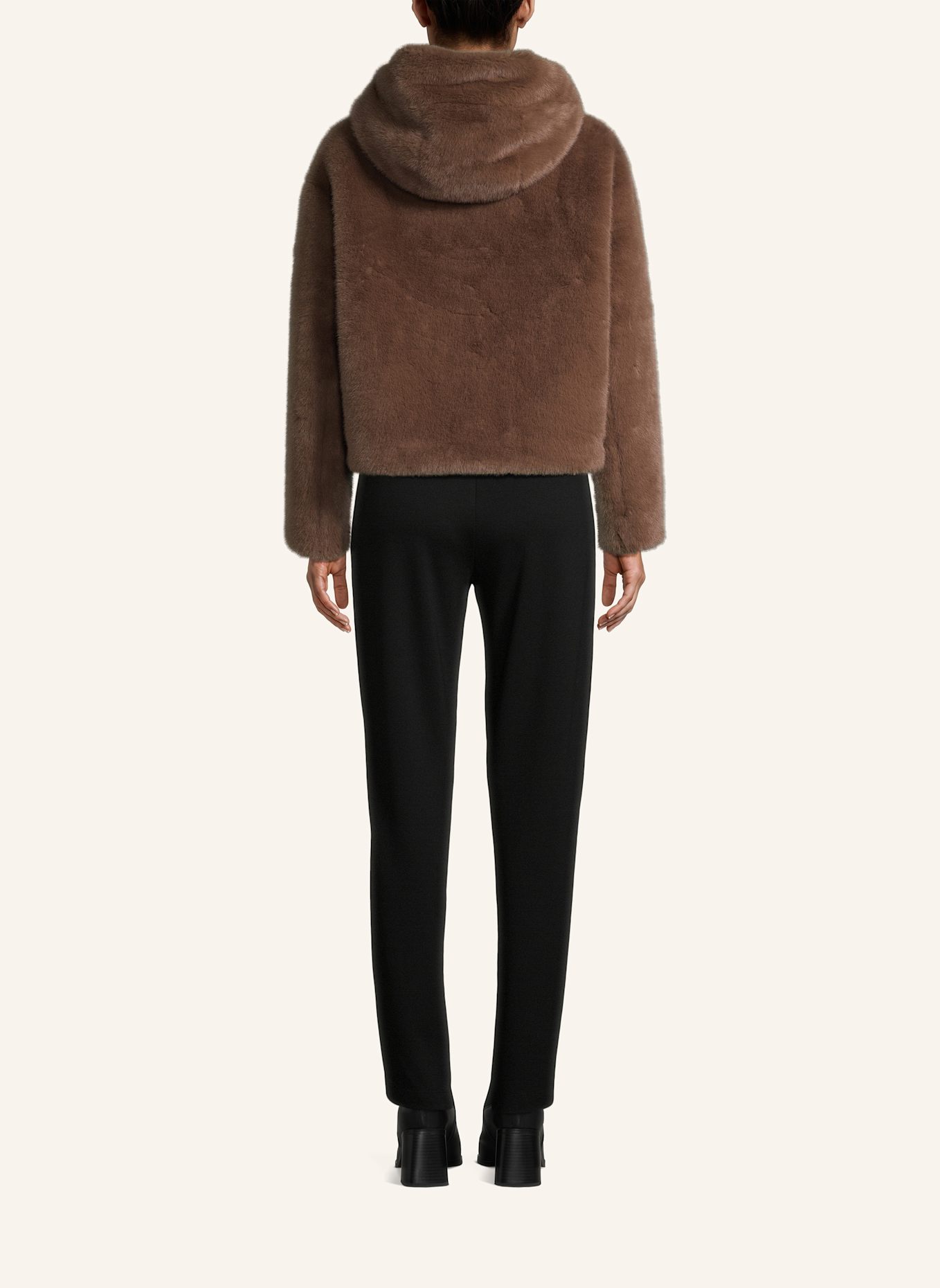 BLONDE No.8 Kunstpelz-Jacke ELLE: DUNKELBRAUN