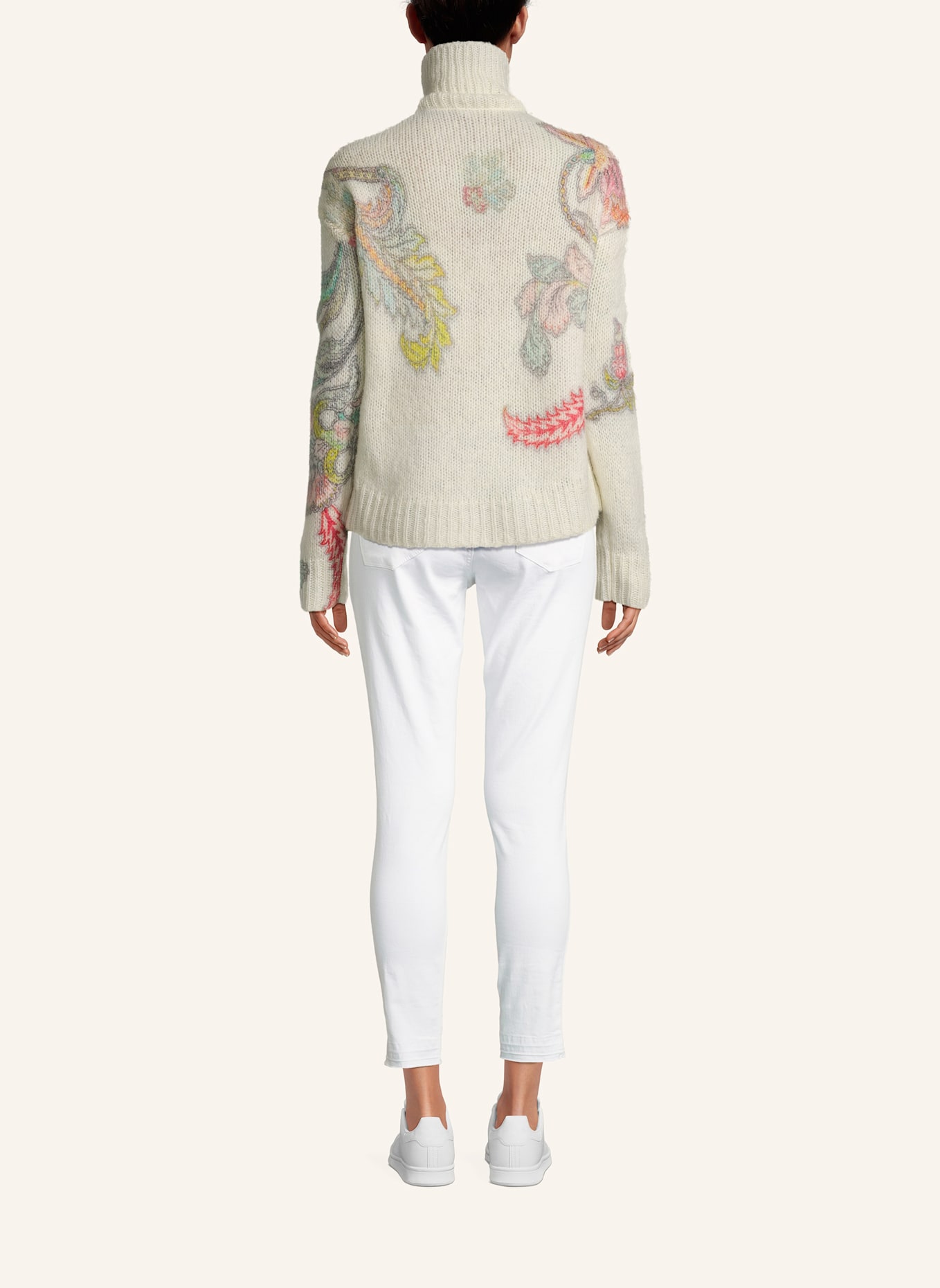 Princess GOES HOLLYWOOD Pullover mit Schmucksteinen: WEISS