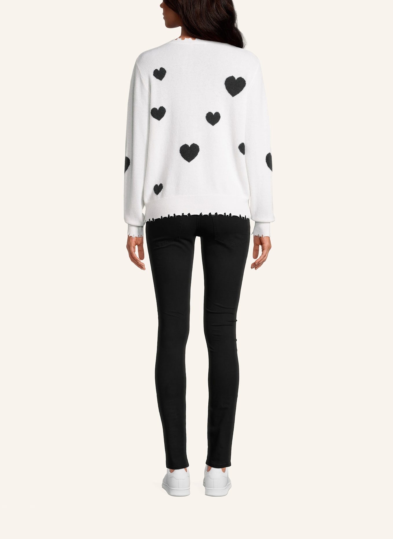 Princess GOES HOLLYWOOD Pullover mit Schmucksteinen: WEISS