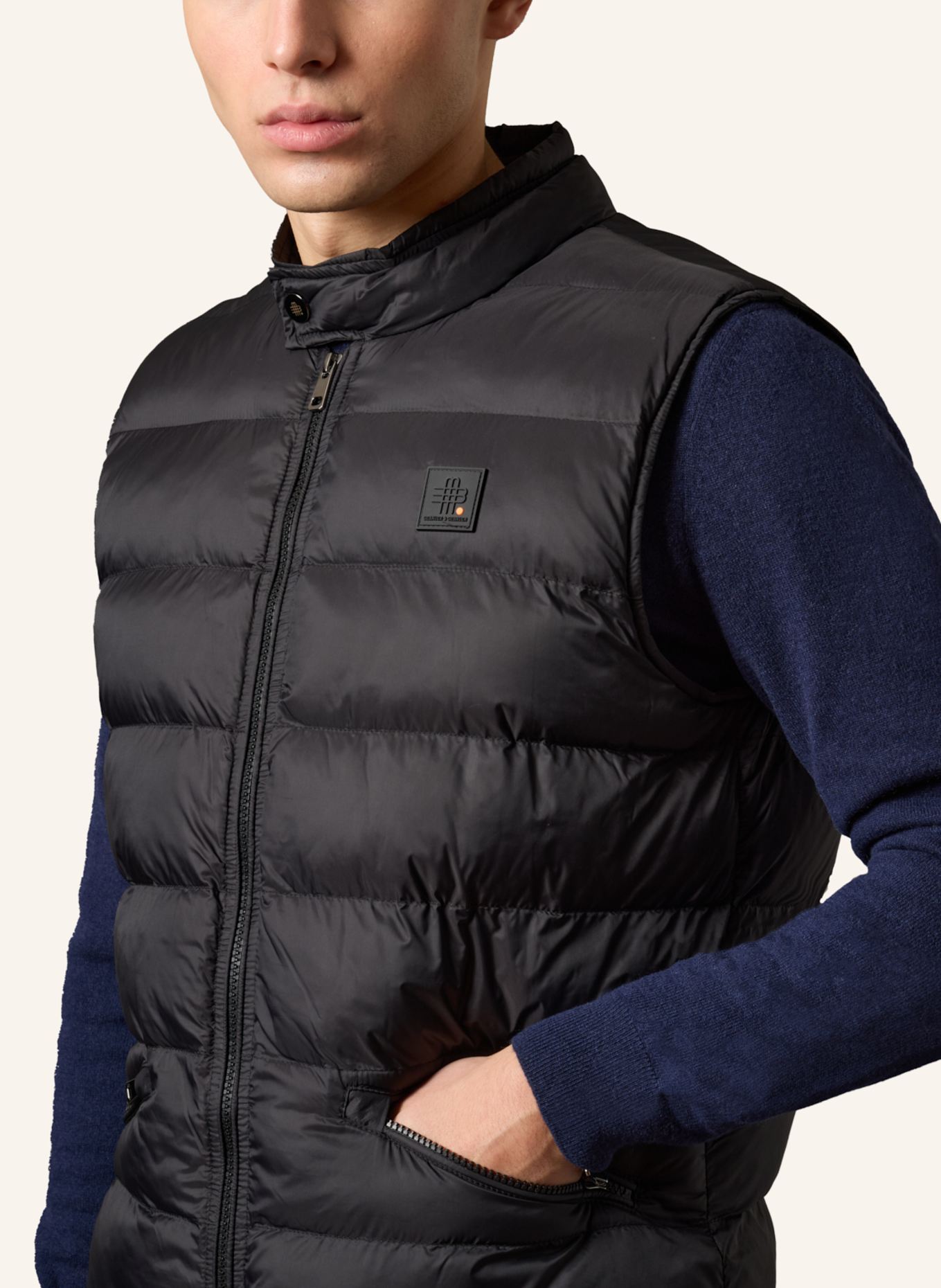 GEBAUER & GEBAUER Weste CLUB: SCHWARZ