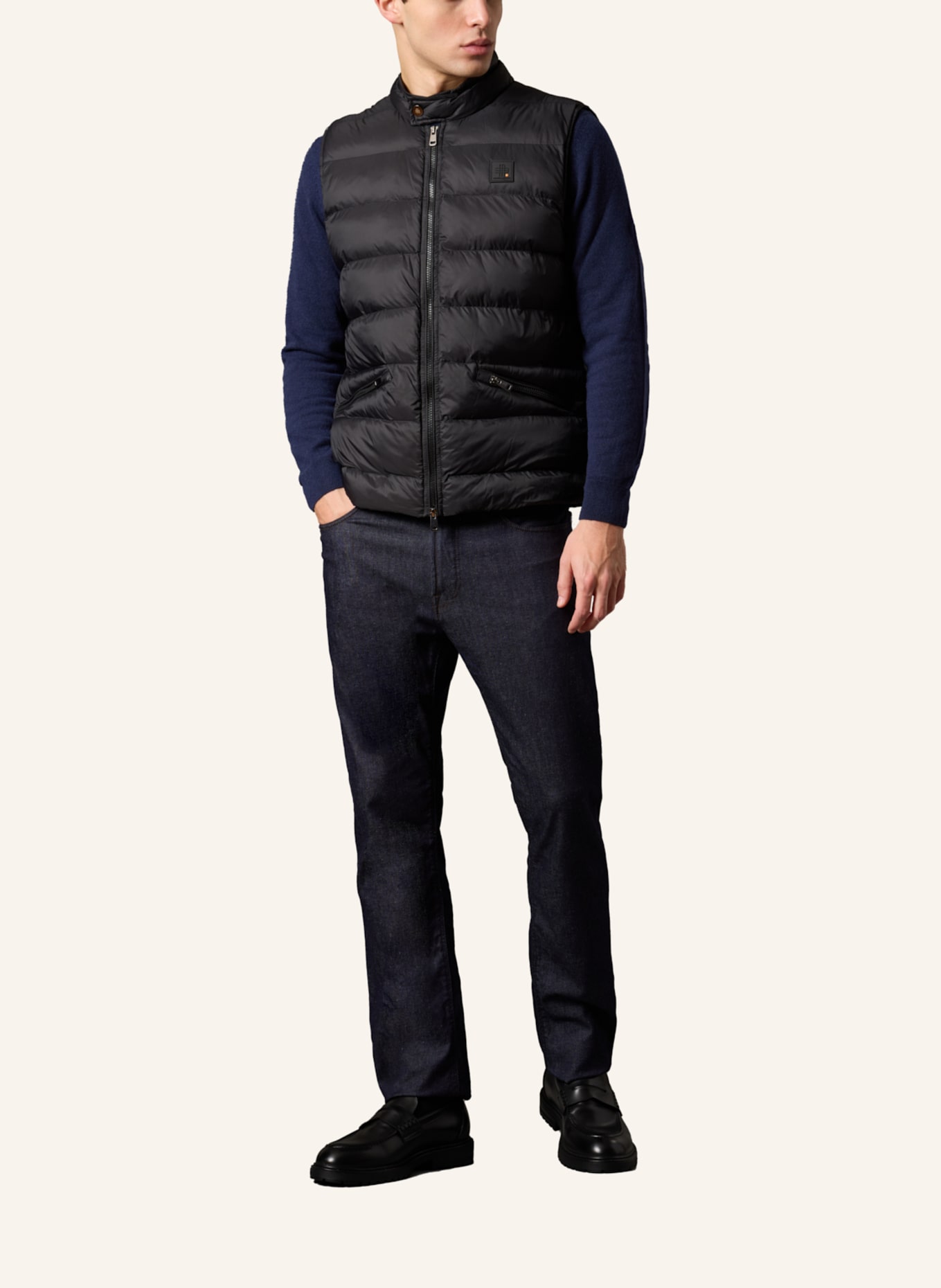 GEBAUER & GEBAUER Weste CLUB: SCHWARZ