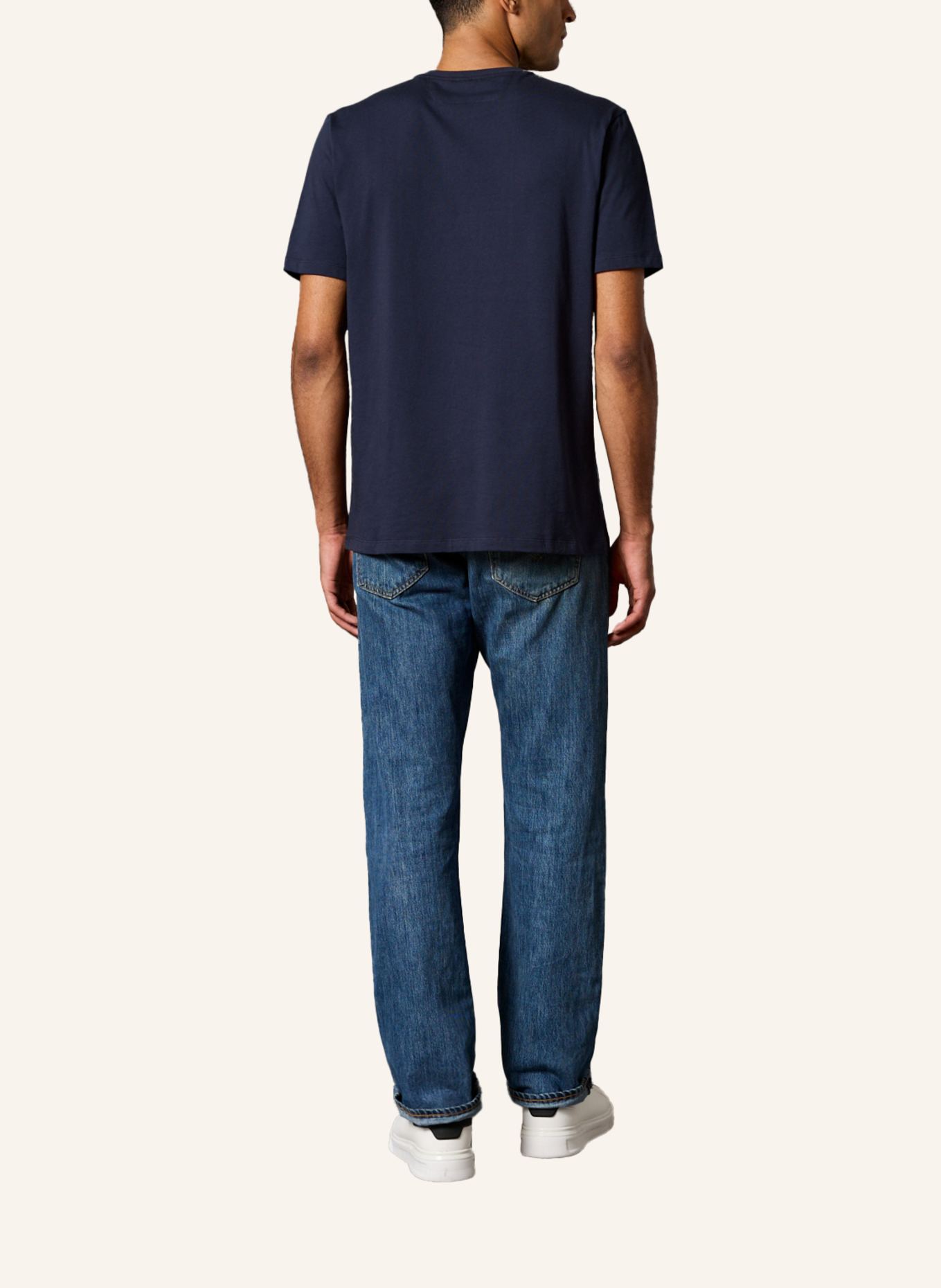 GEBAUER & GEBAUER FEAR T-Shirt: DUNKELBLAU