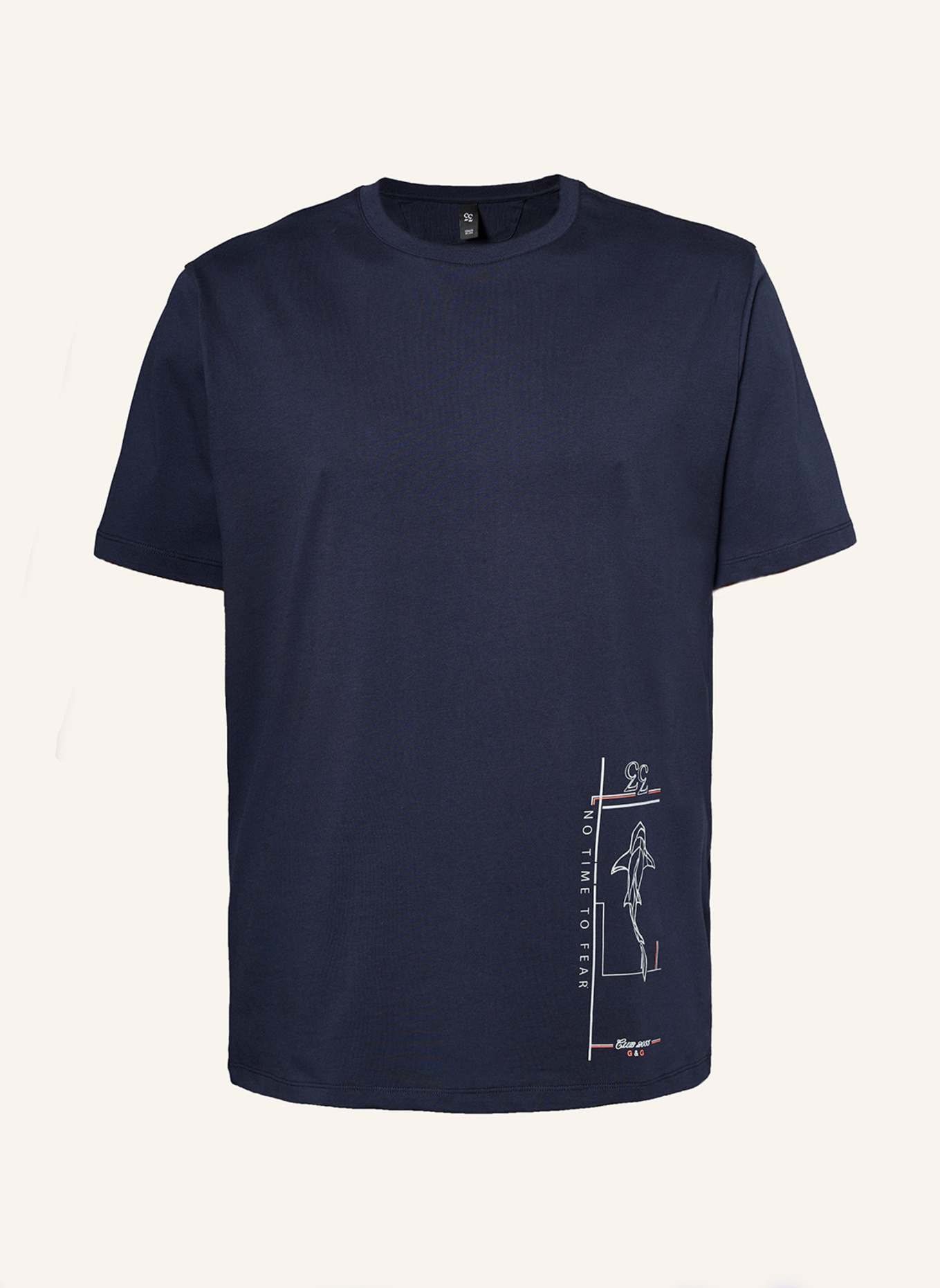 GEBAUER & GEBAUER FEAR T-Shirt: DUNKELBLAU