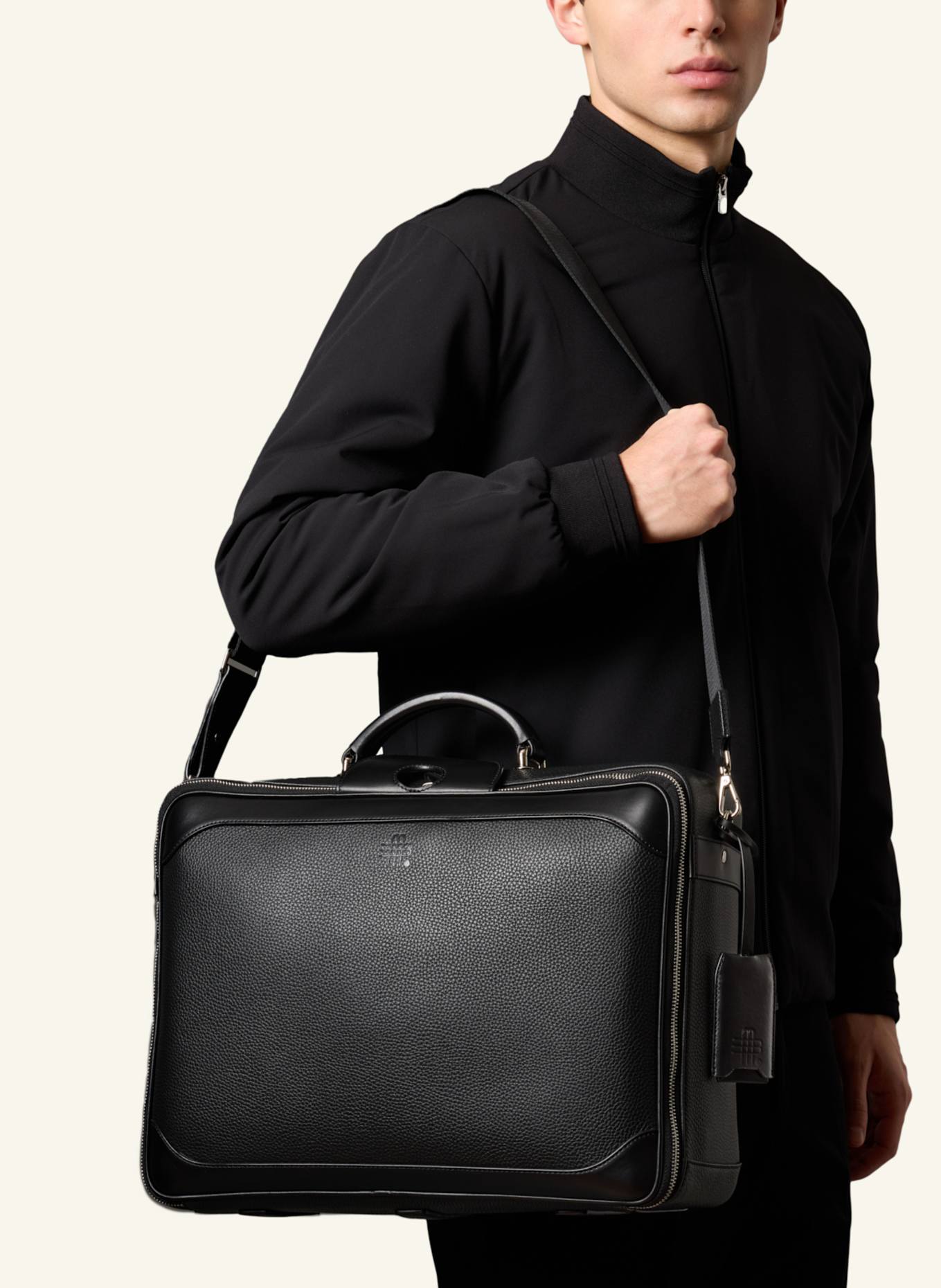 GEBAUER & GEBAUER Businesstasche PRESTIGE: SCHWARZ