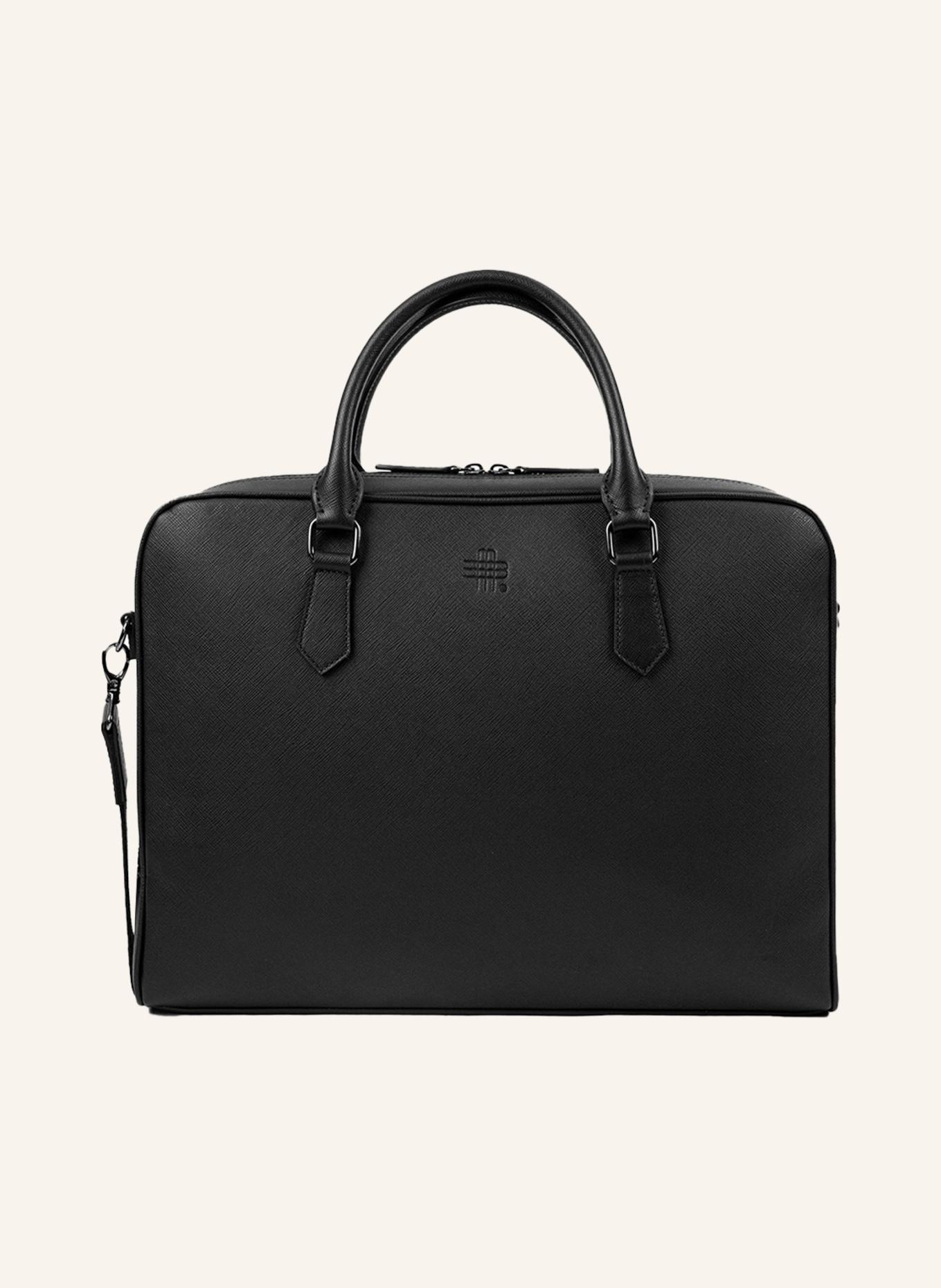 GEBAUER & GEBAUER Saffiano Business-Tasche ATELIER: SCHWARZ