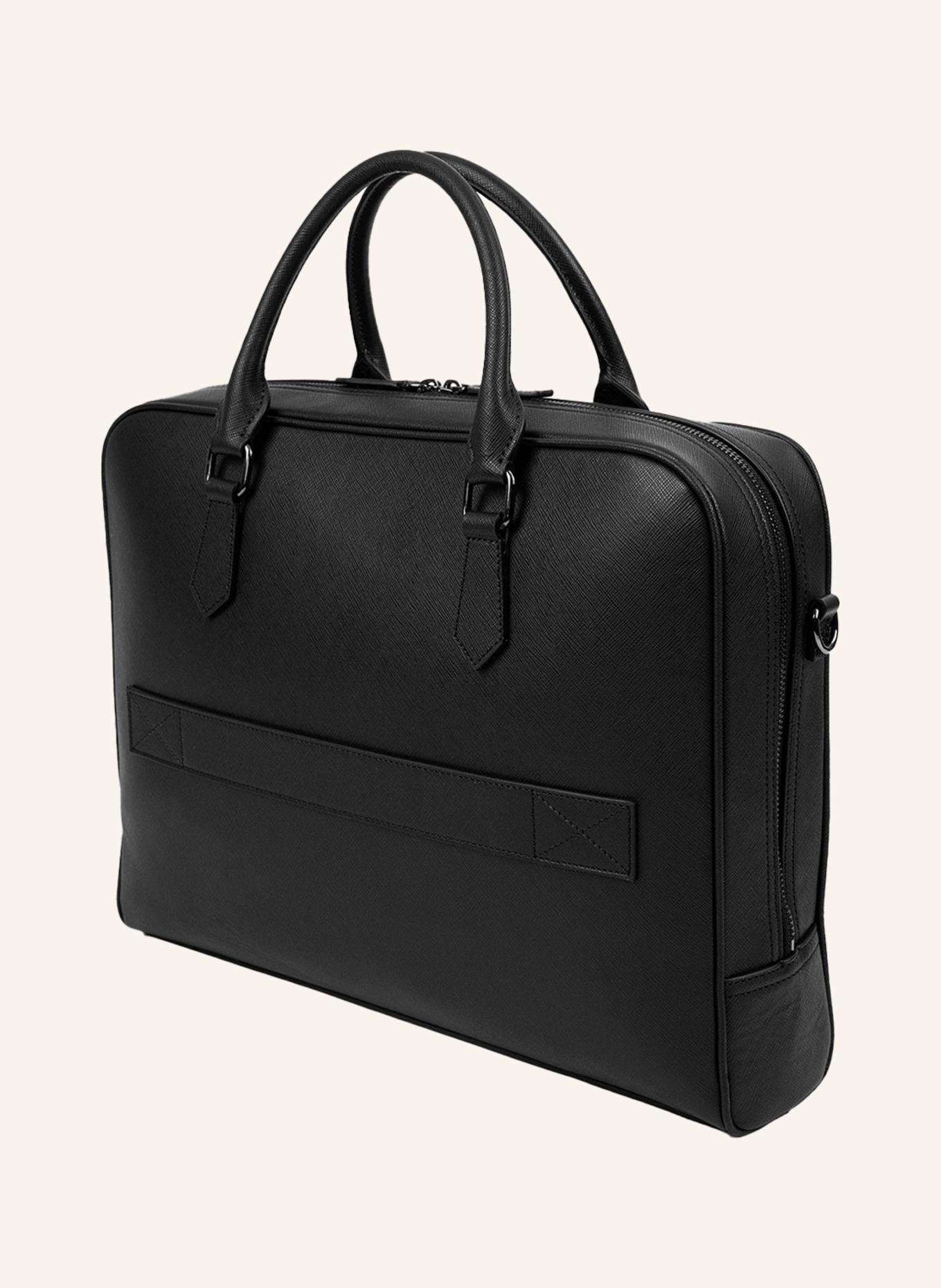 GEBAUER & GEBAUER Saffiano Business-Tasche ATELIER: SCHWARZ