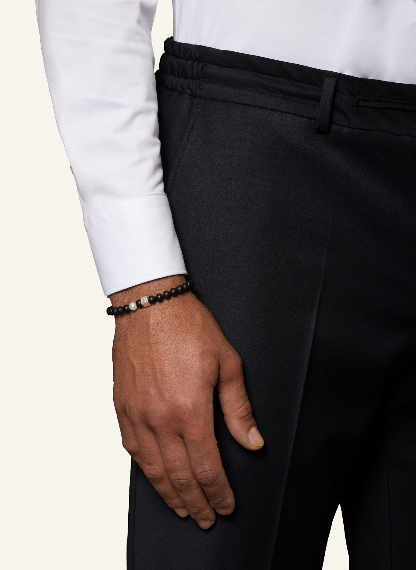 GEBAUER & GEBAUER Armband PEARL: SCHWARZ