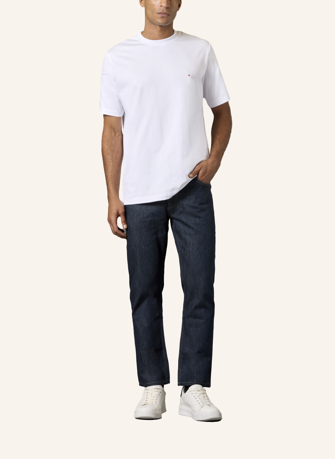 GEBAUER & GEBAUER Oversize T-Shirt TIME: WEISS