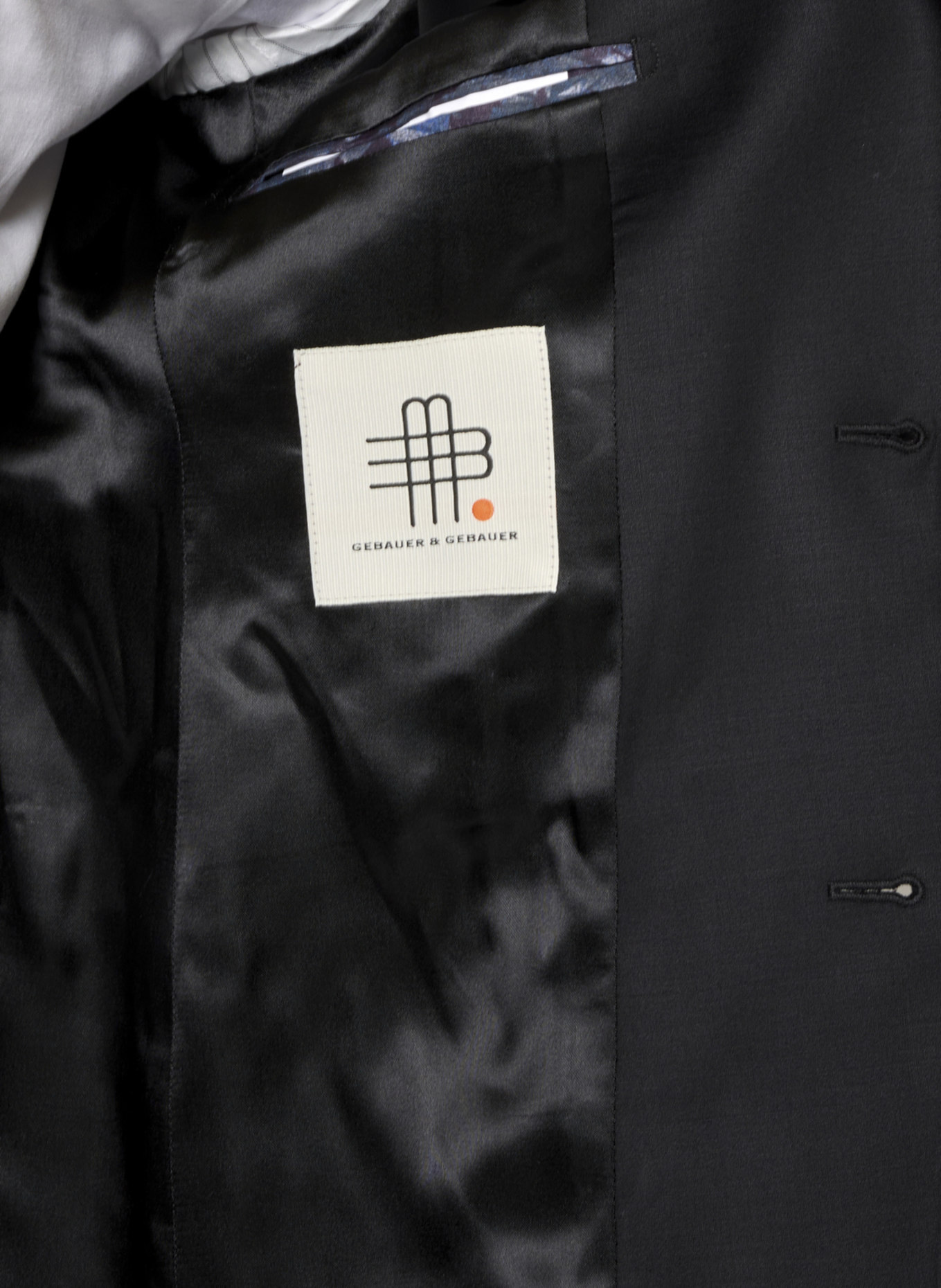 GEBAUER & GEBAUER Anzug PHANTOM: SCHWARZ