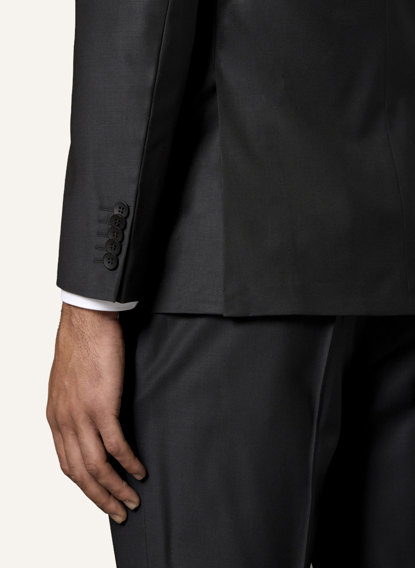 GEBAUER & GEBAUER Anzug PHANTOM: SCHWARZ