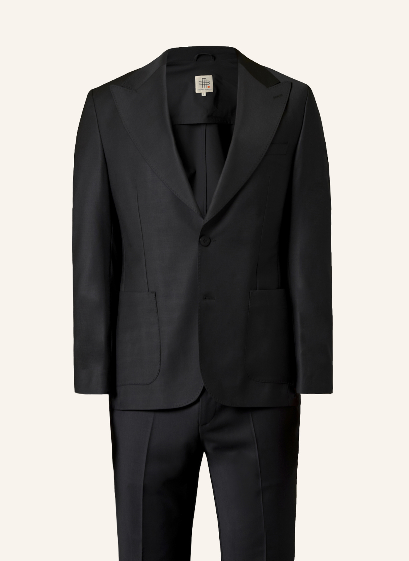 GEBAUER & GEBAUER Anzug PHANTOM: SCHWARZ