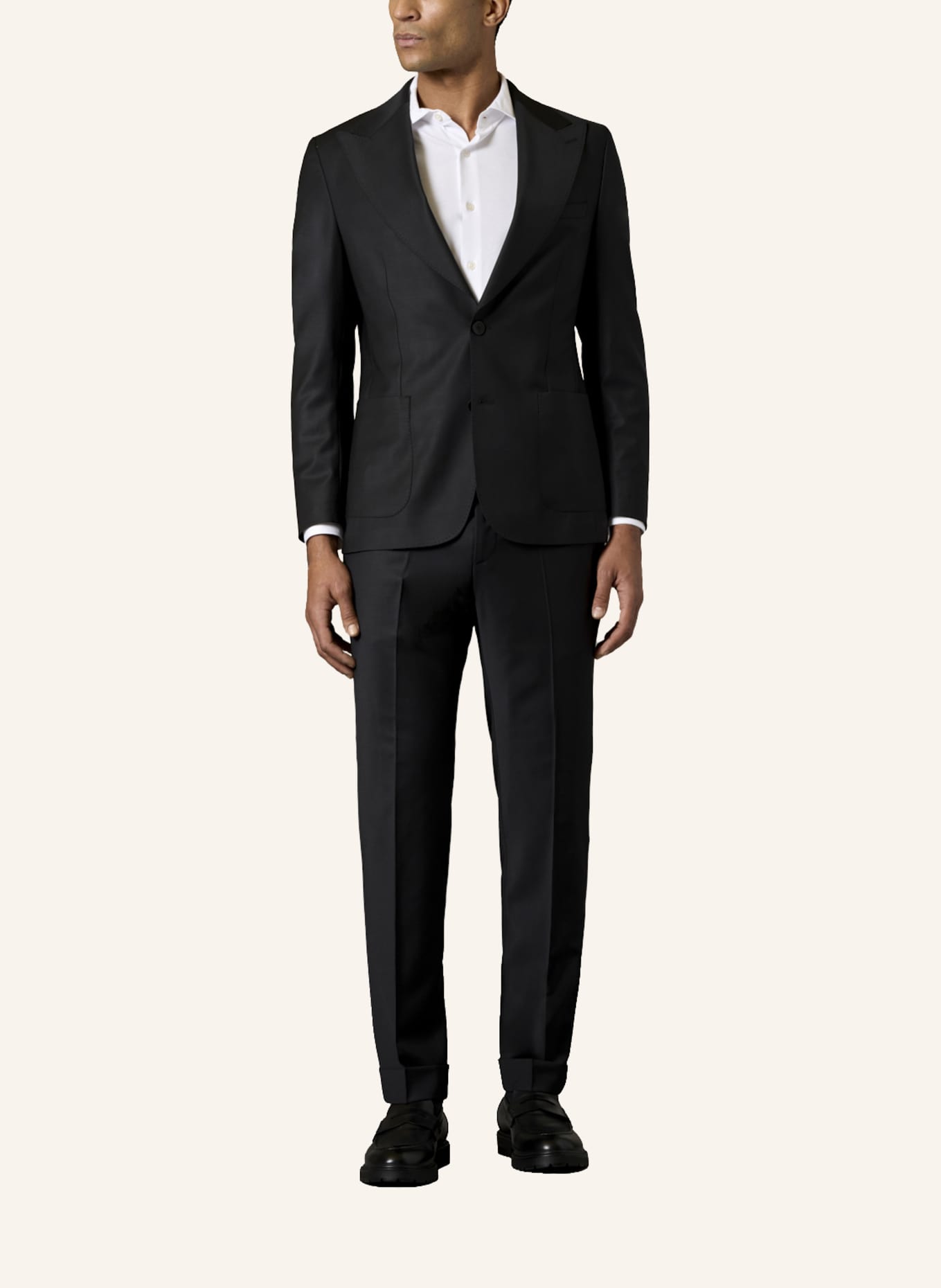GEBAUER & GEBAUER Anzug PHANTOM: SCHWARZ