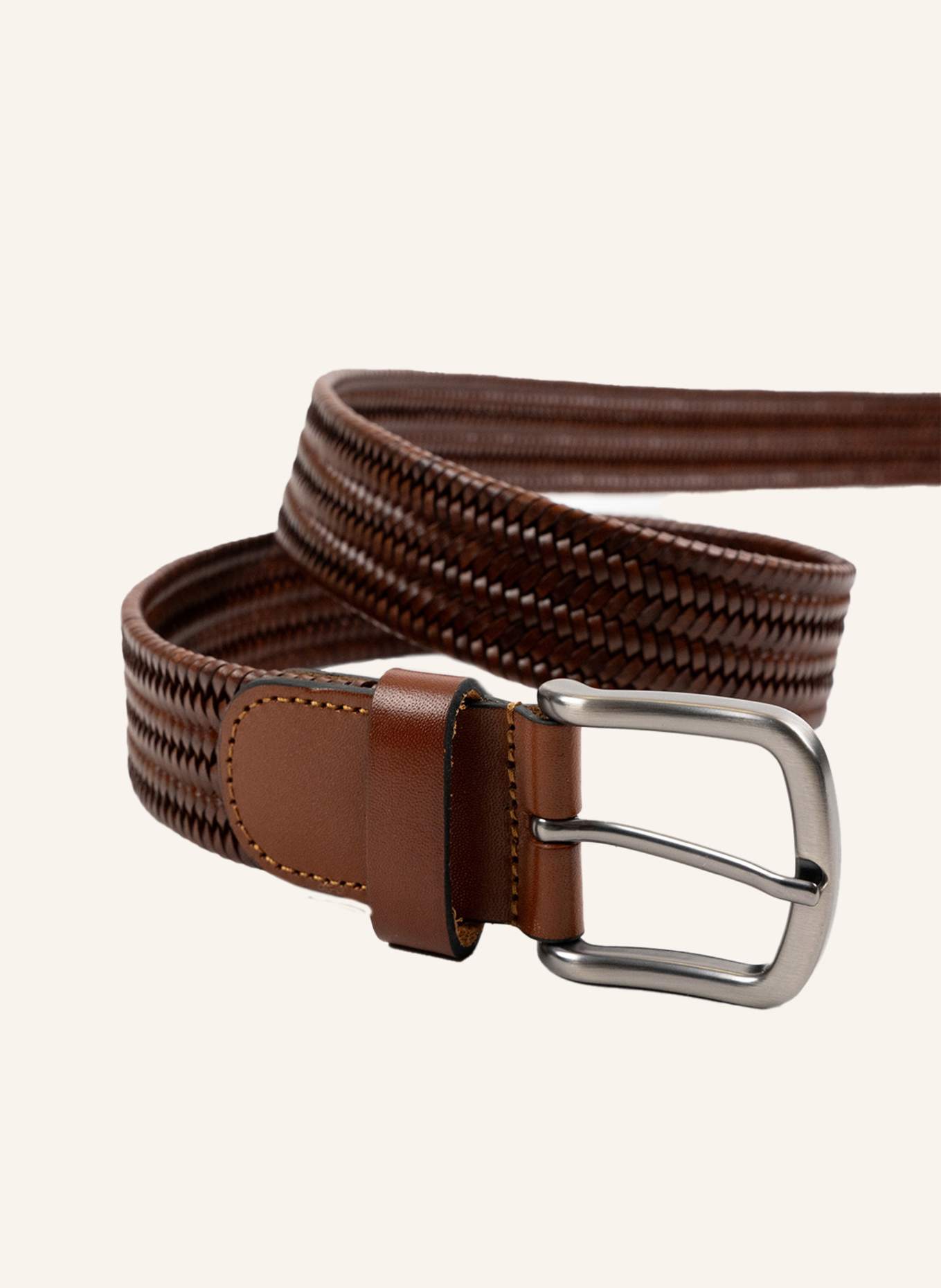 GEBAUER & GEBAUER Flechtgürtel aus Leder