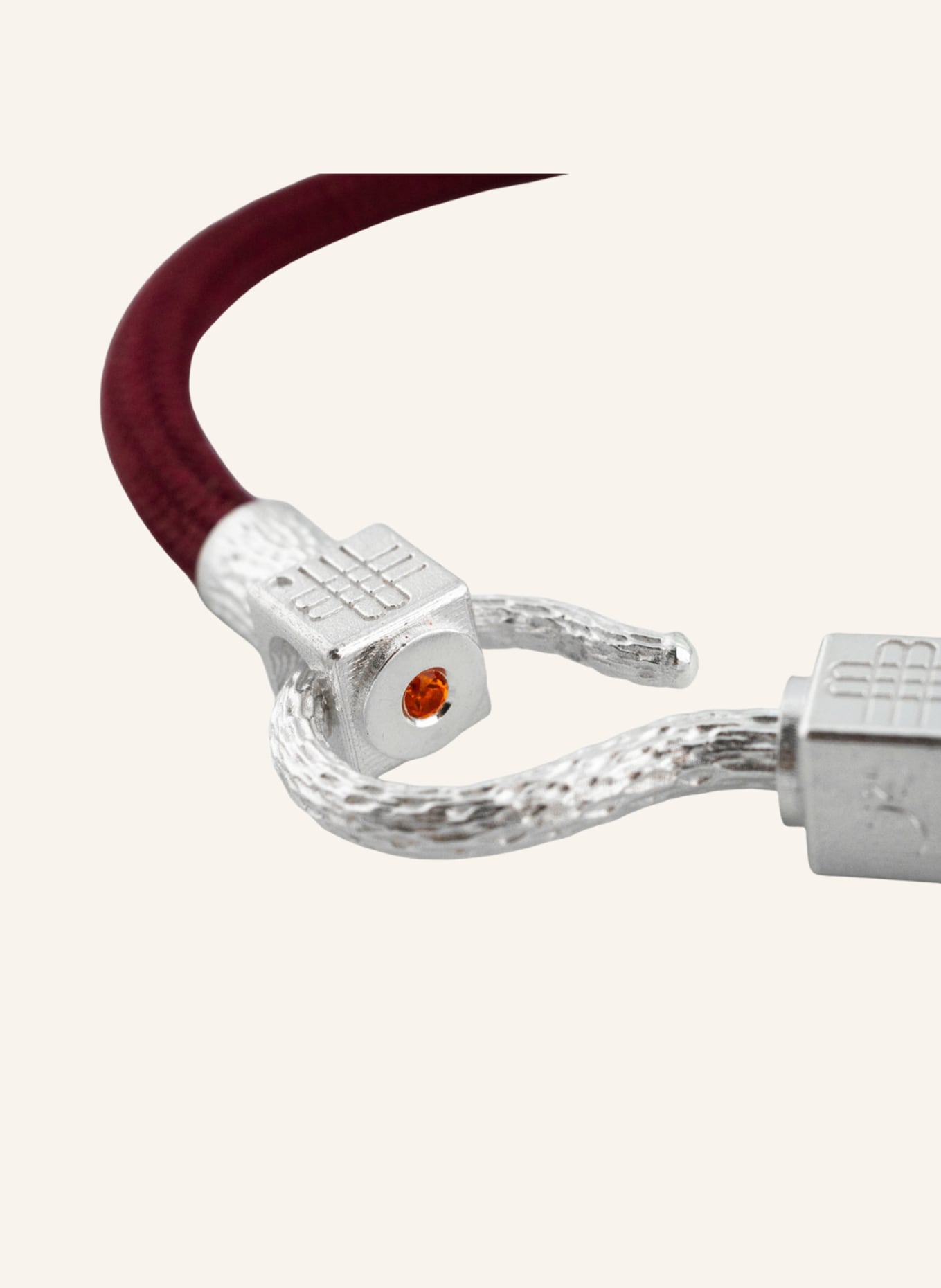 GEBAUER & GEBAUER Armband SEA: DUNKELROT