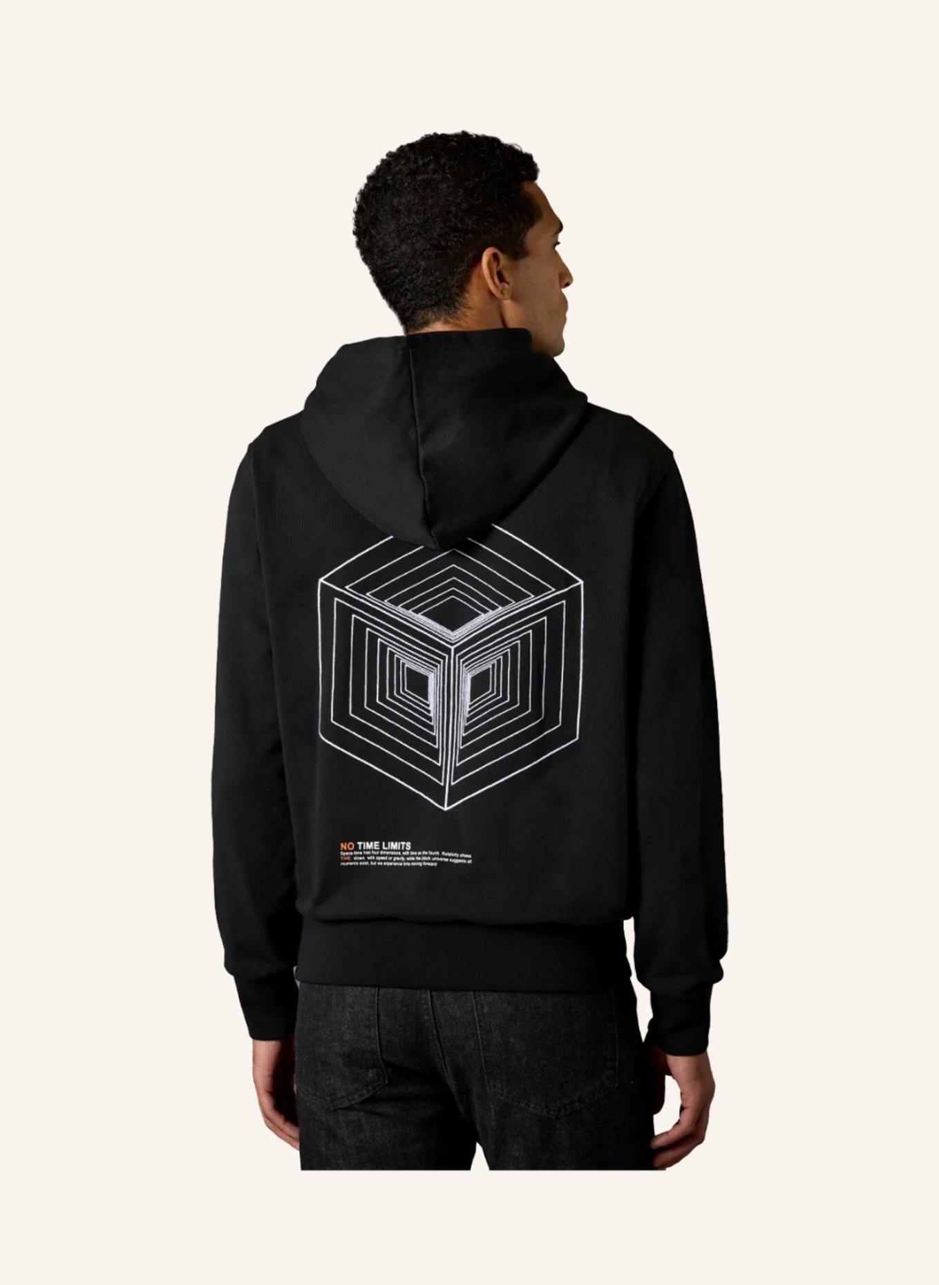 GEBAUER & GEBAUER Hoodie CUBE: SCHWARZ