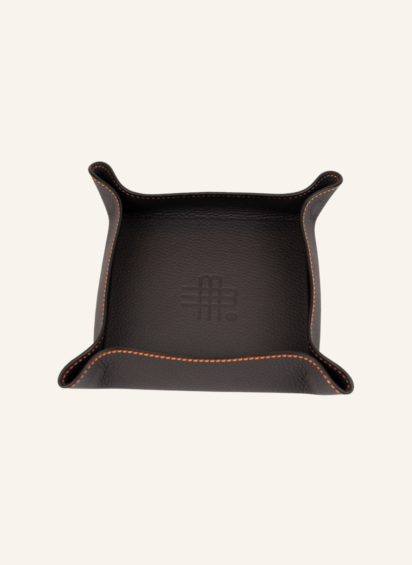 GEBAUER & GEBAUER Lederschale schwarz: SCHWARZ