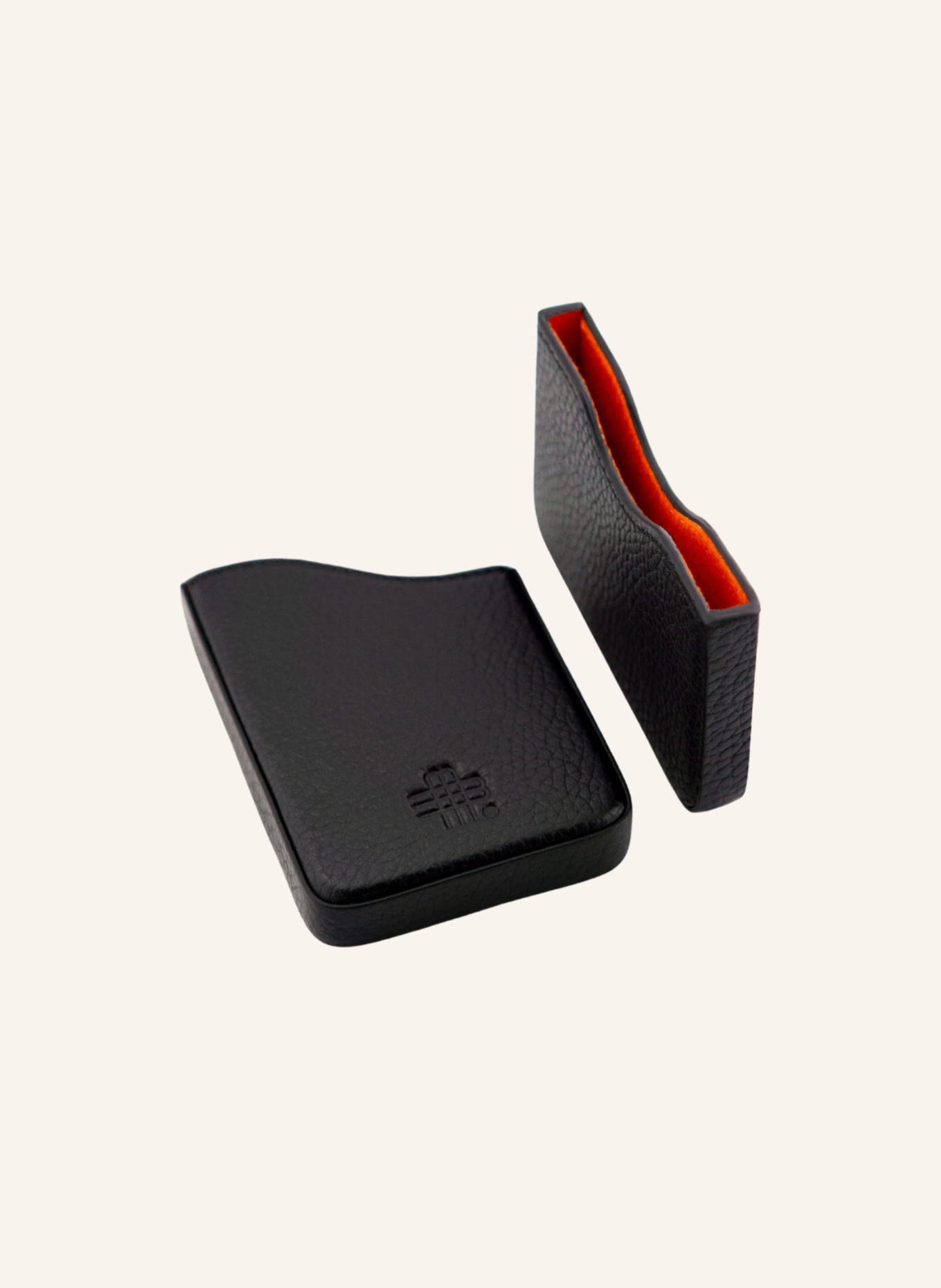 GEBAUER & GEBAUER Leder-Kartenetui NEO: SCHWARZ