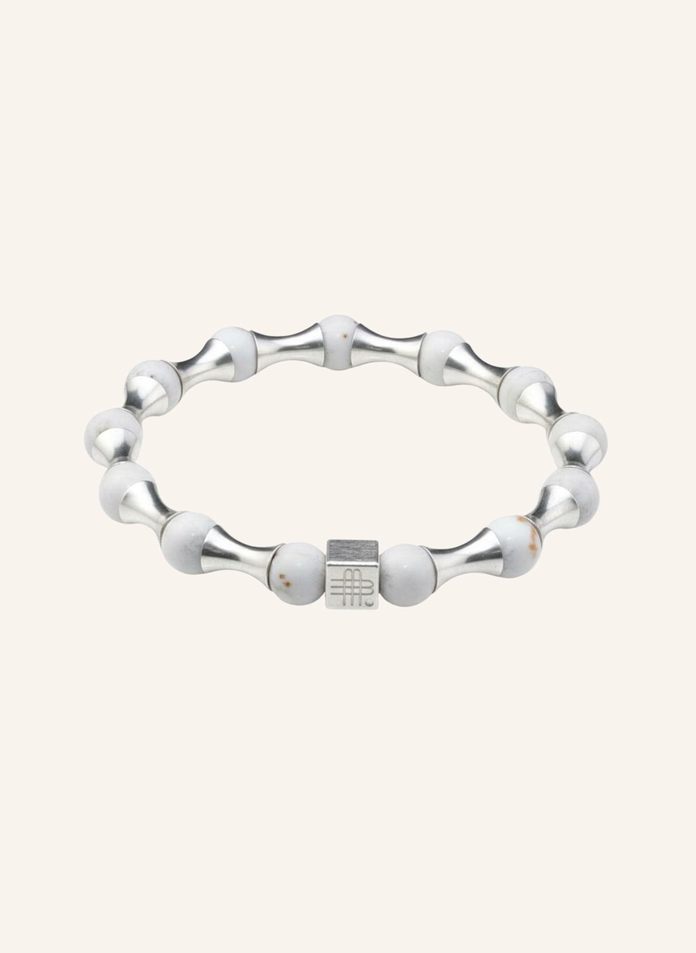 GEBAUER & GEBAUER Armband SNOW WAVE - 925 sterlingzilver: WIT