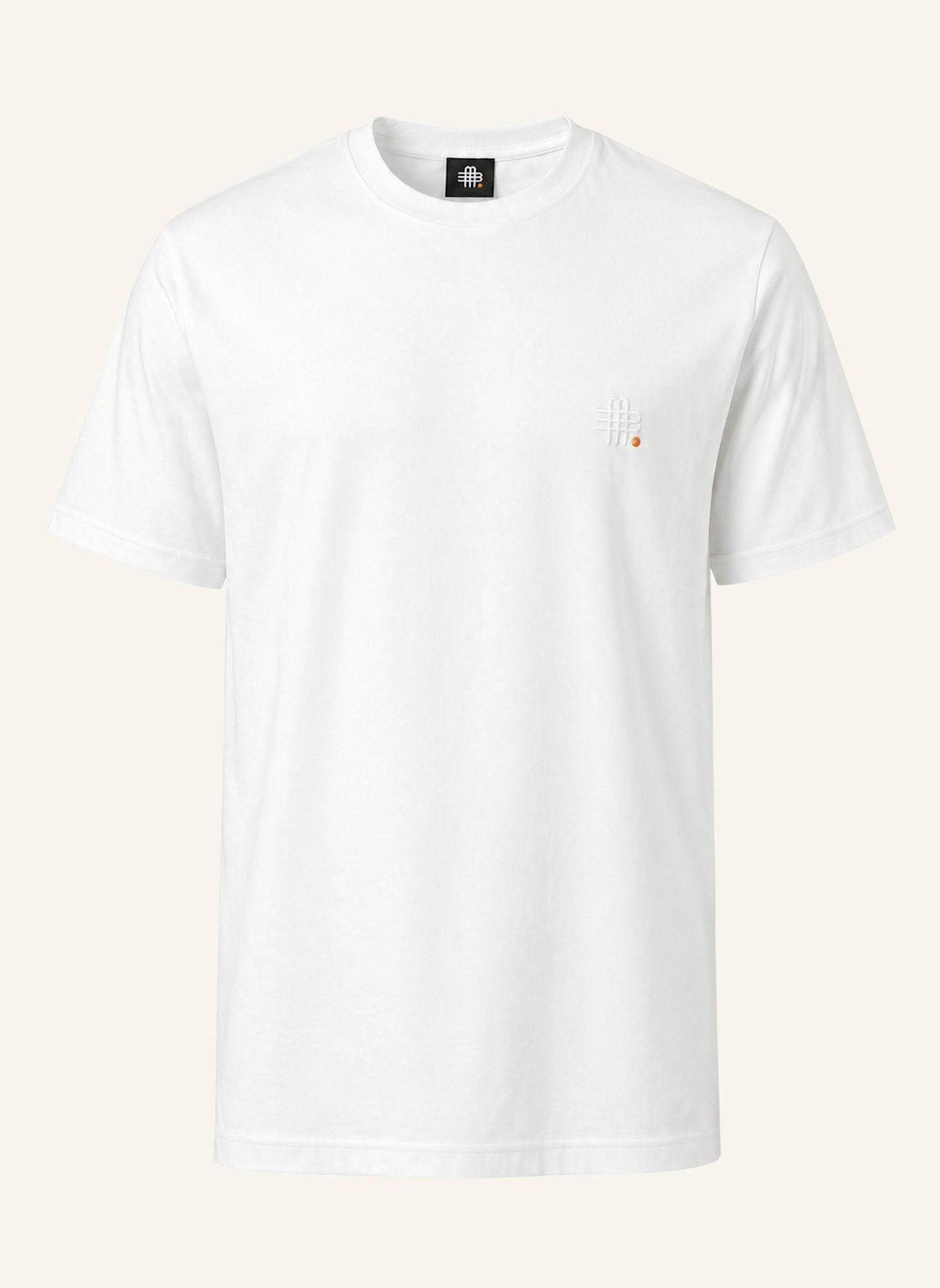 GEBAUER & GEBAUER Oversize T-Shirt TIME: WEISS