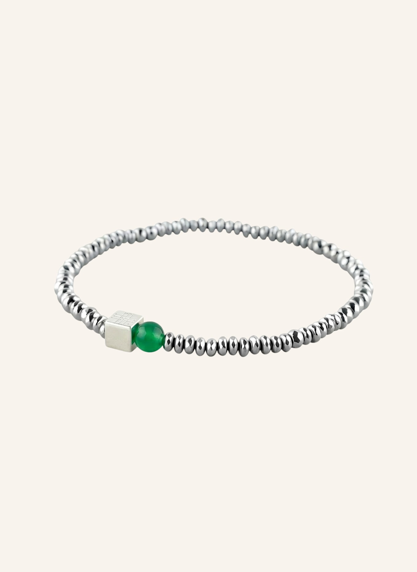 GEBAUER & GEBAUER TITAN GREEN Bracelet - 925 Sterling Silver: DARK GREEN