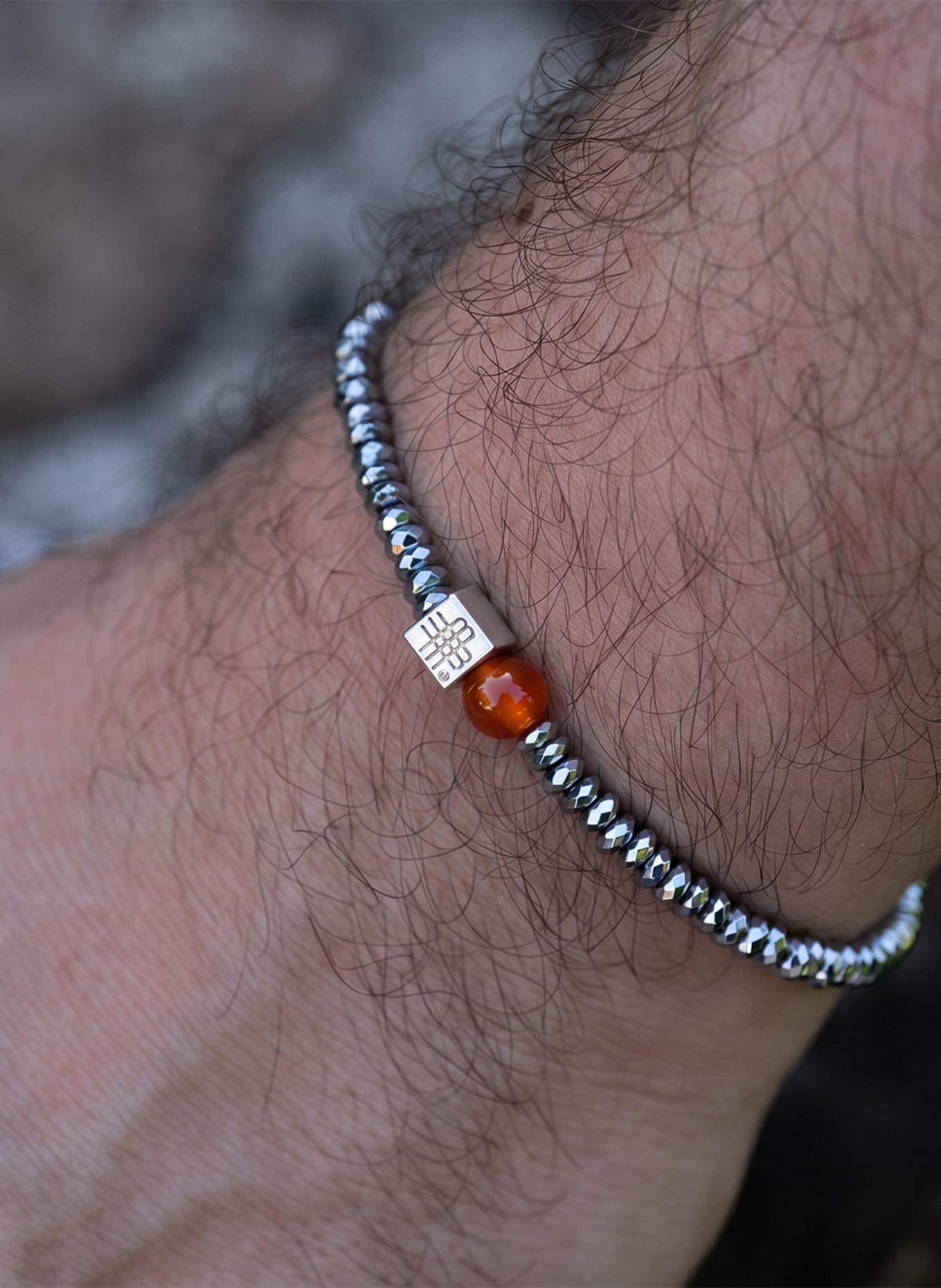 GEBAUER & GEBAUER Armband TITAN ORANGE - 925er Sterlingsilber: ORANGE
