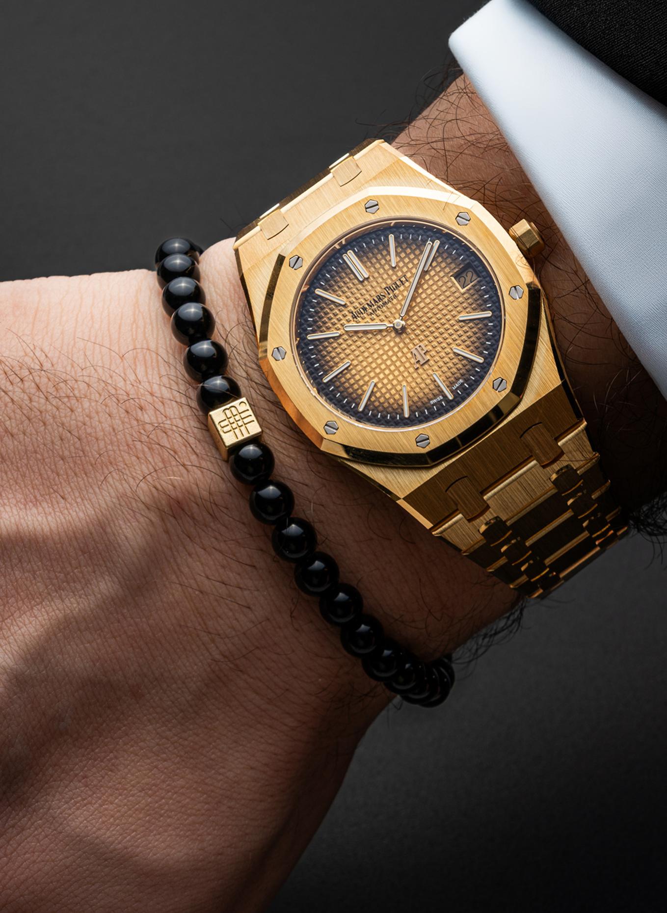 GEBAUER & GEBAUER Armband Toxic Gold - 750 goud: ZWART