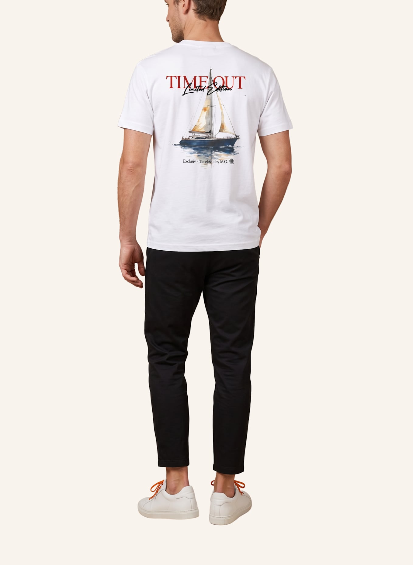 GEBAUER & GEBAUER T-Shirt Timeout: WEISS