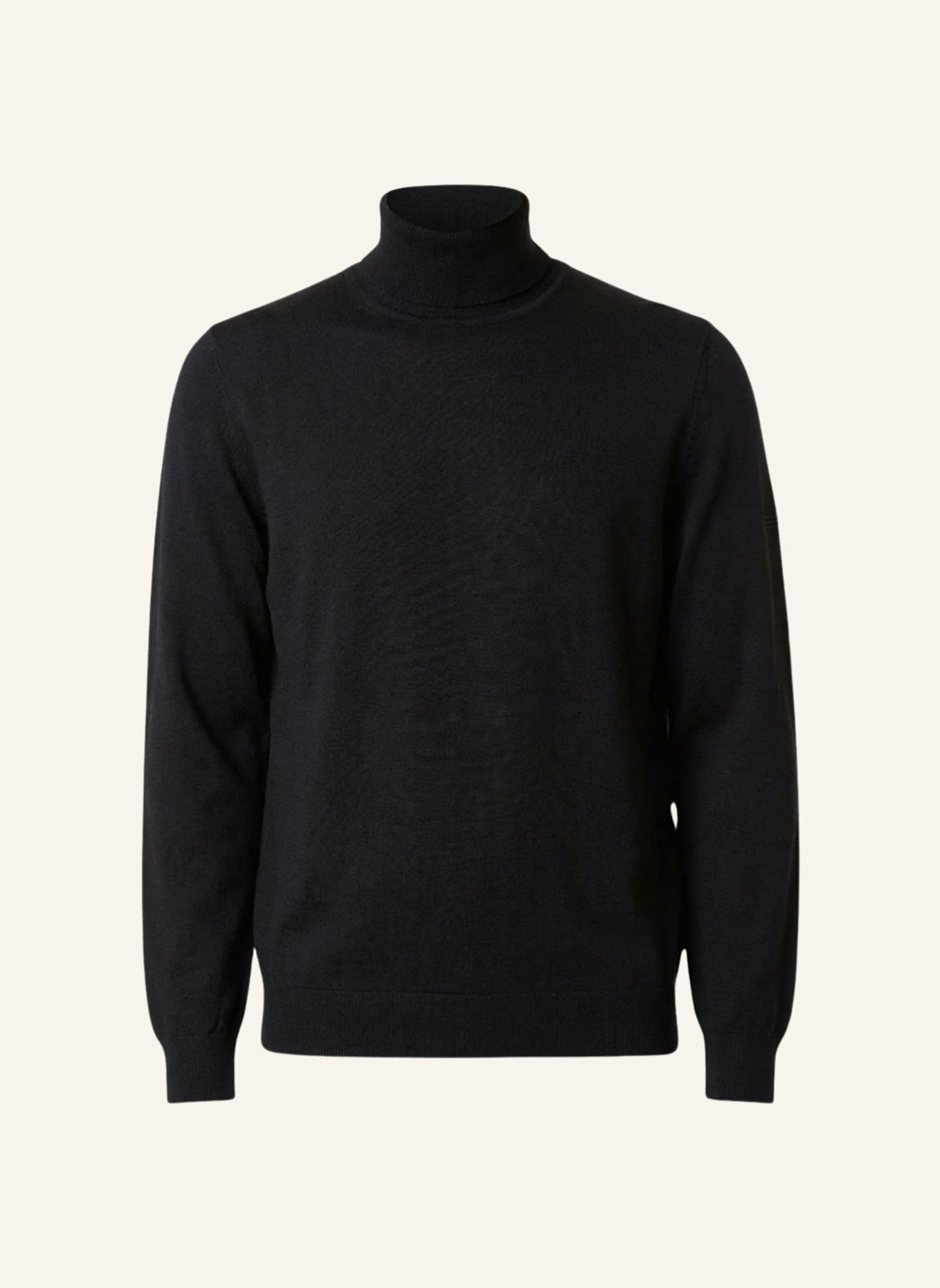 GEBAUER & GEBAUER Rollkragenpullover ROY: SCHWARZ