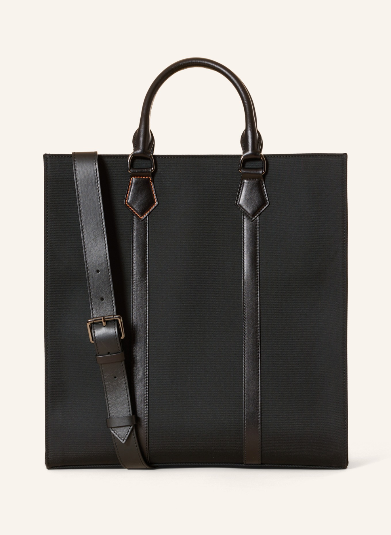 GEBAUER & GEBAUER Shopper LAGO: SCHWARZ/ ORANGE